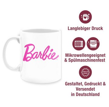 Shirtracer Tasse Barbie Logo Schriftzug, Keramik, Barbie Tasse