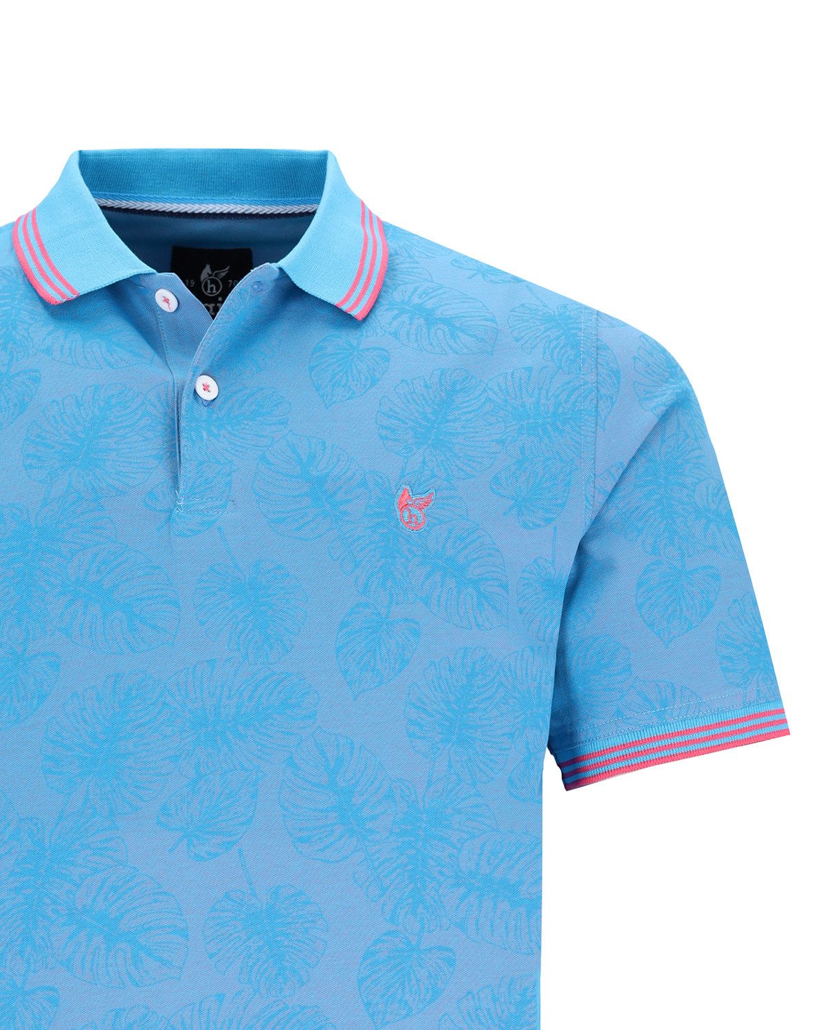 Hajo Poloshirt bedrucktes Piqué-Poloshirt