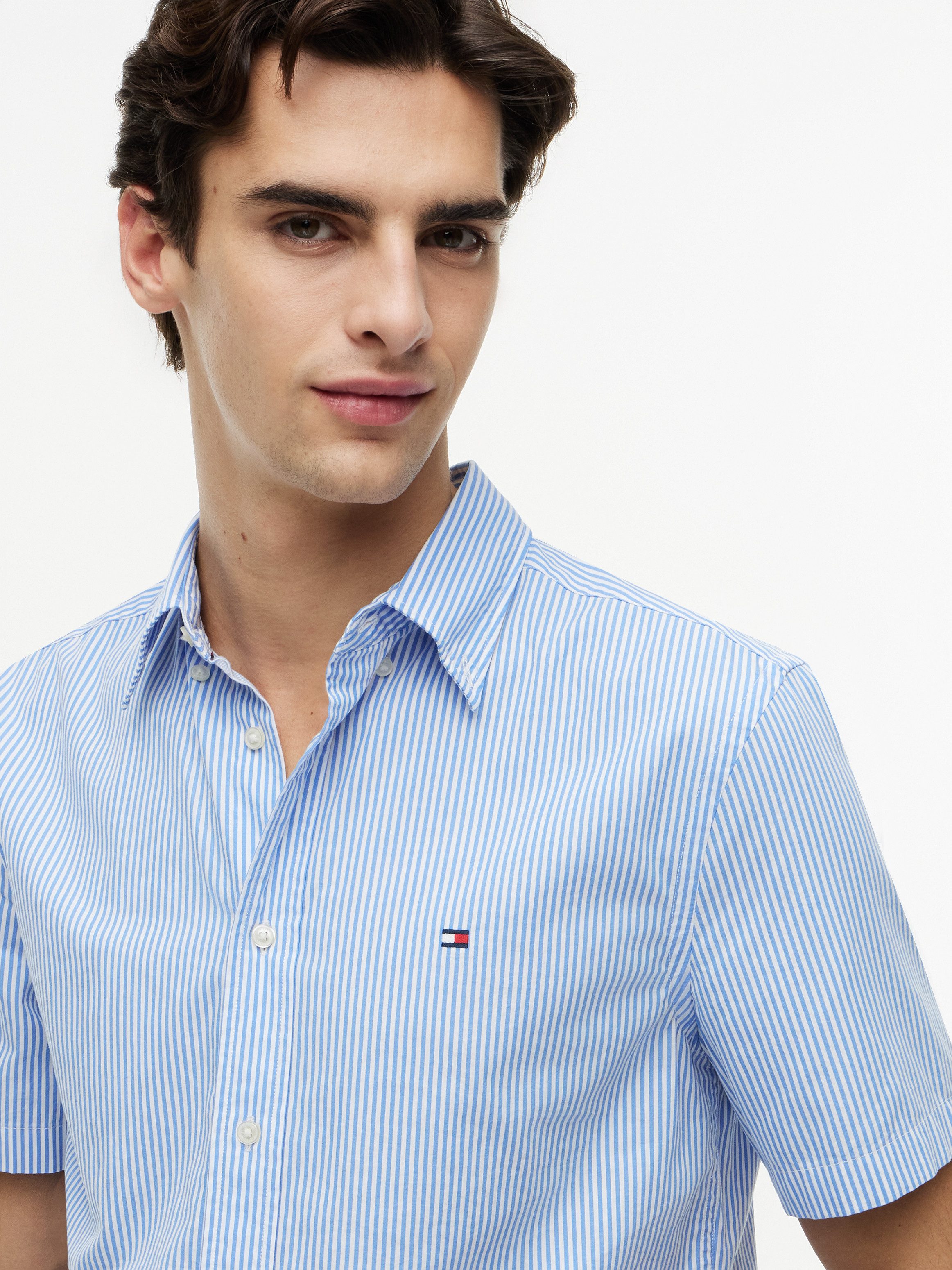Tommy Hilfiger Kurzarmhemd FLEX POP CLASSIC STP S/S SHIRT