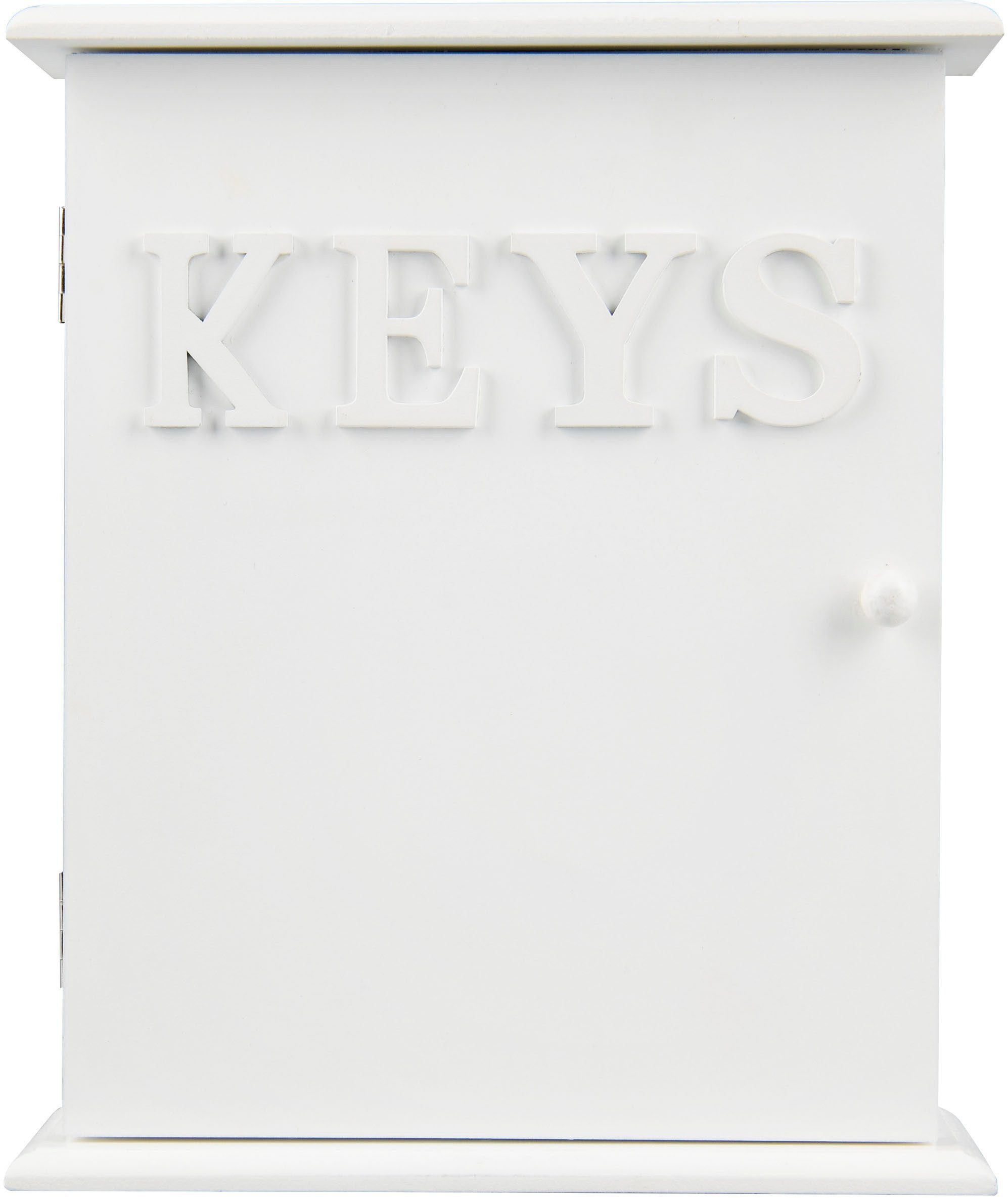 furnling Schlüsselkasten Shella, mit Klapptür, 6 Haken, elegantes Ablageelement mit "KEYS"-Schriftzug