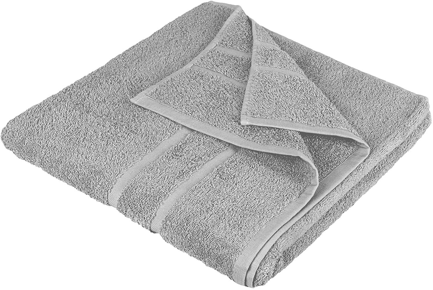 Baumwolle Stück), aus Mittelgrau StickandShine Premium Frottee 100% Set 500GSM Frottee 100% in 2er Baumwolle cm 50x100 Handtuch (2 500g/m² Handtuch