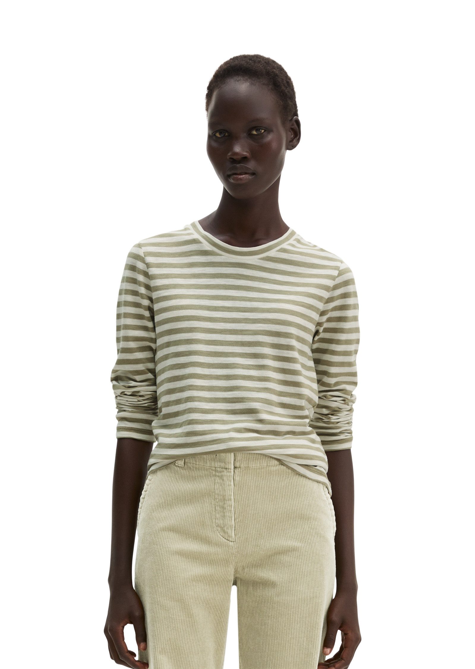 Marc O'Polo Langarmshirt aus weichem Slub-Jersey