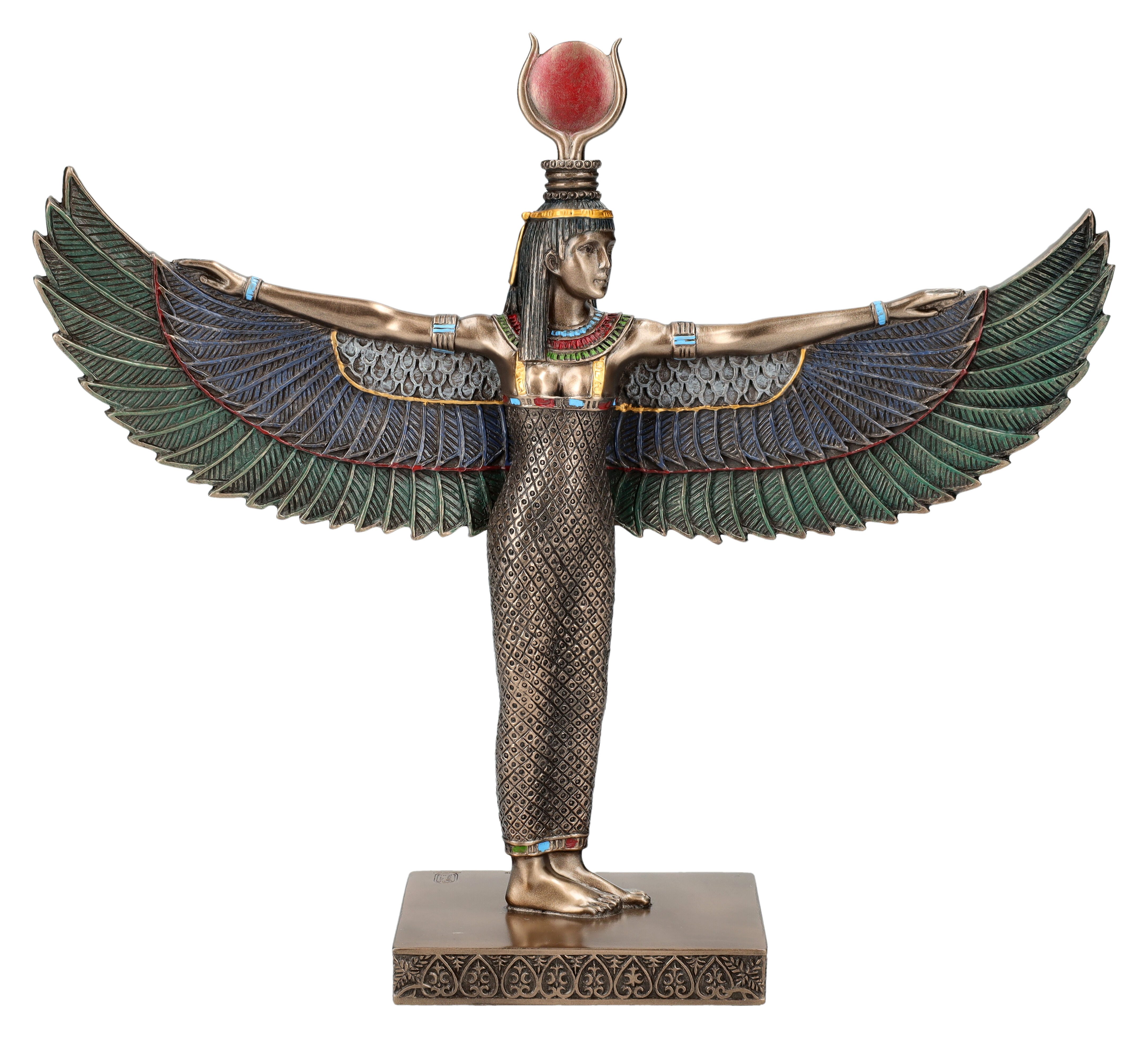 Figuren Shop GmbH Dekofigur Isis Figur - Ägyptische Göttin der Wiedergeburt - Veronese Dekofigur