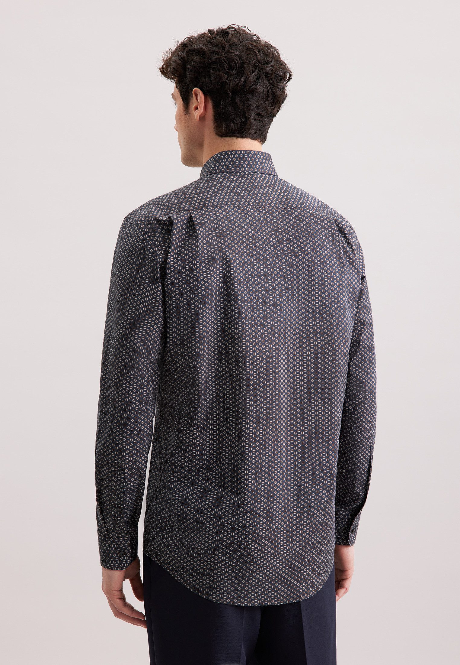 seidensticker Businesshemd Schwarze Rose Comfort 1/1 Kentkragen Druck günstig online kaufen