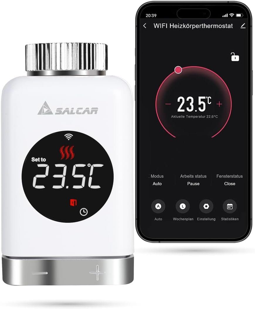 Heizkörperthermostat Heizkörperthermostat TRV801W Thermostat Heizung Smart LCD WiFi