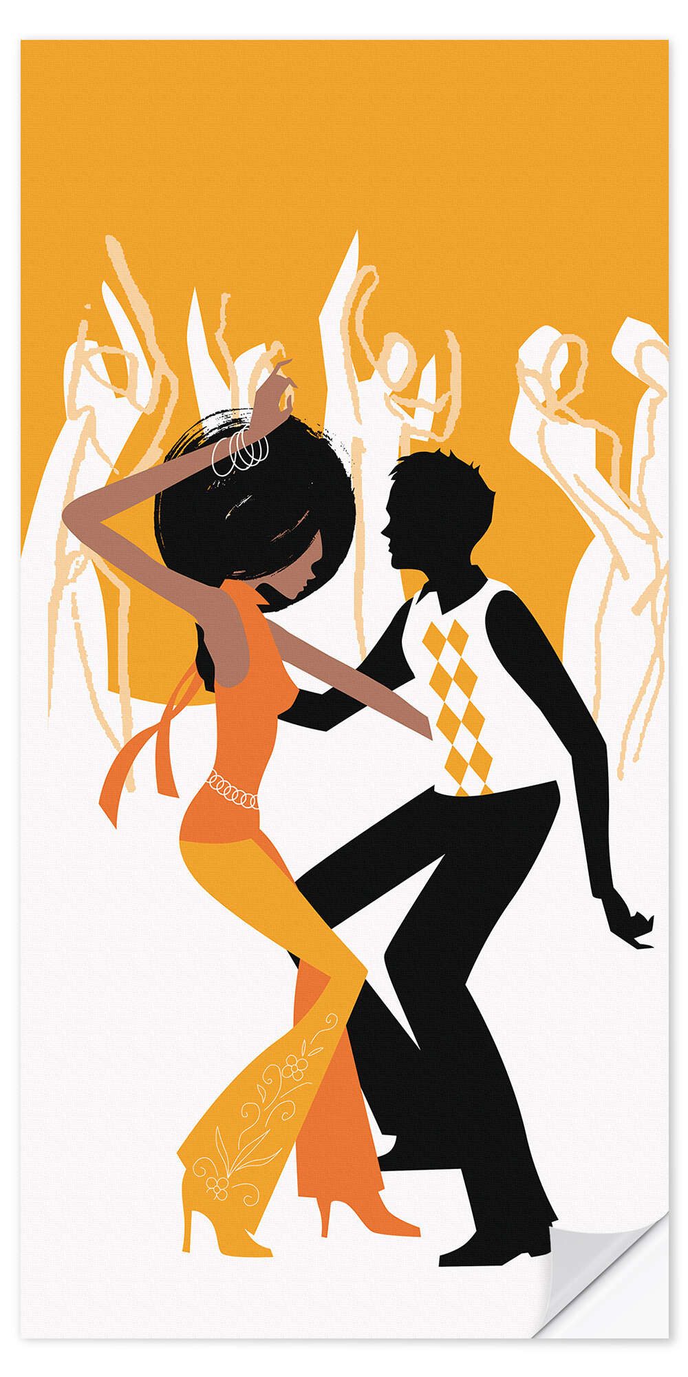 Posterlounge Wandfolie Editors Choice, The seventies are back, Jugendzimmer Lounge Illustration