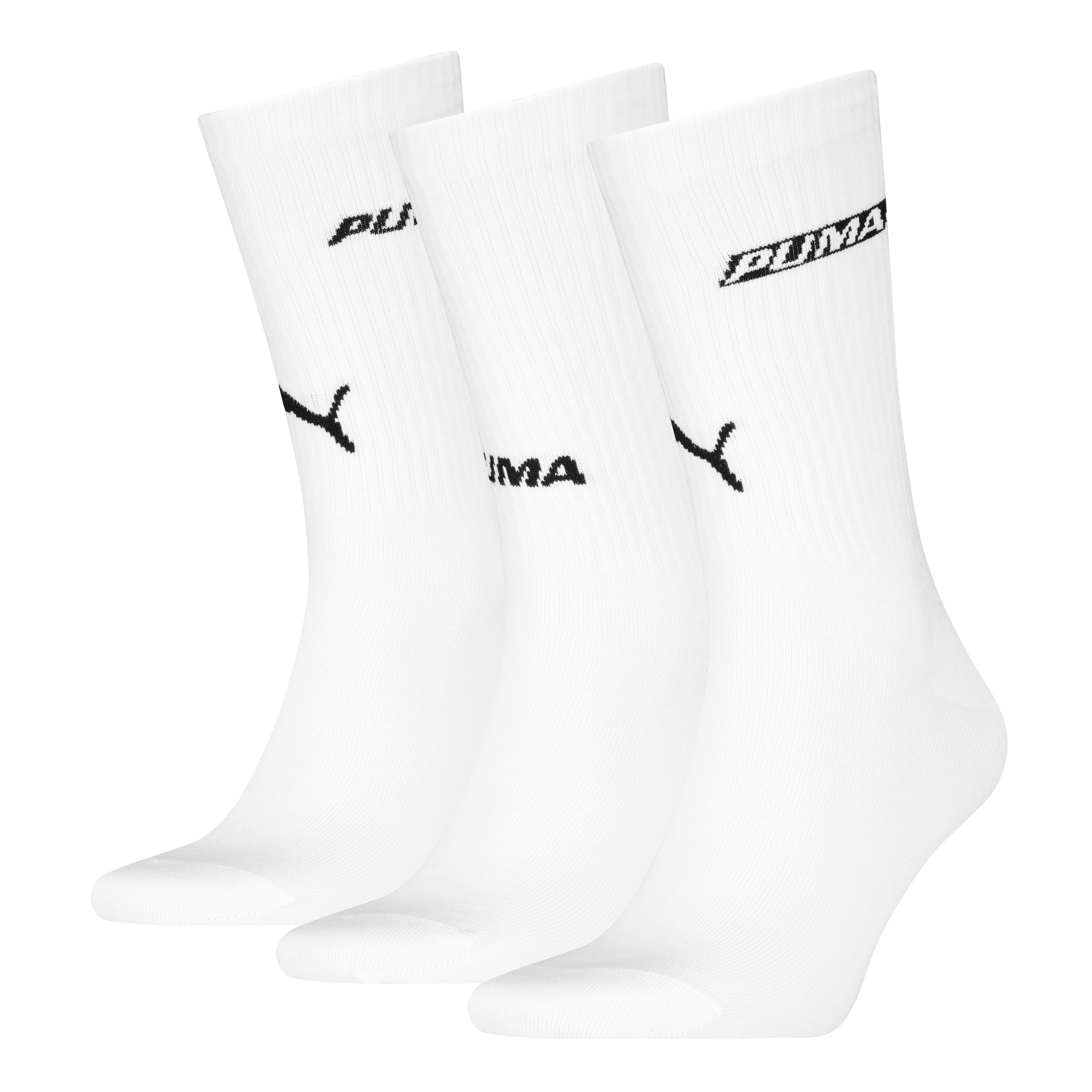 PUMA Socken PUMA UNISEX LOGO STACKING CREW SOCK (3 Paar)