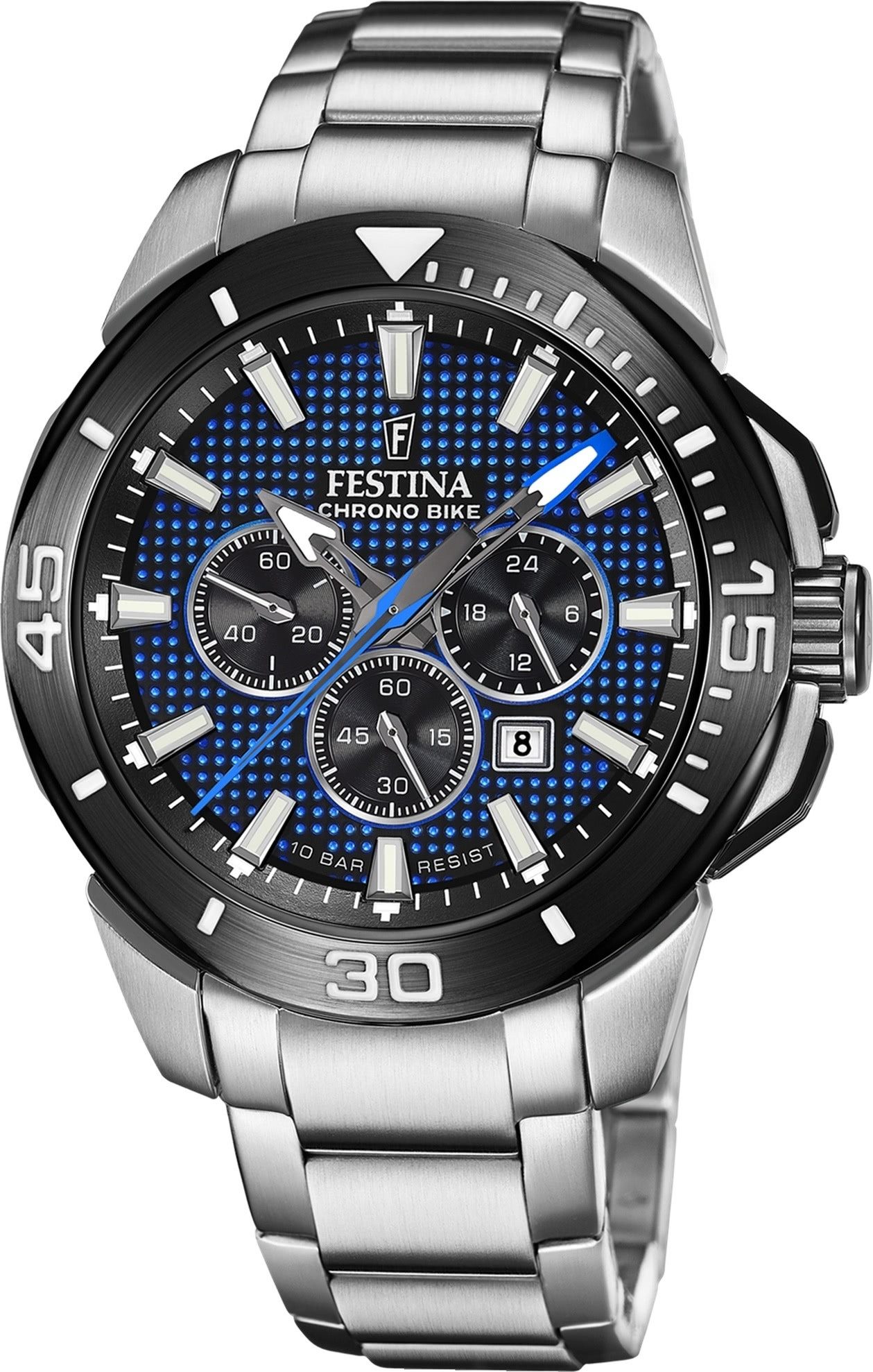 Quarzuhr Festina Herrenuhr Edelstahl silber