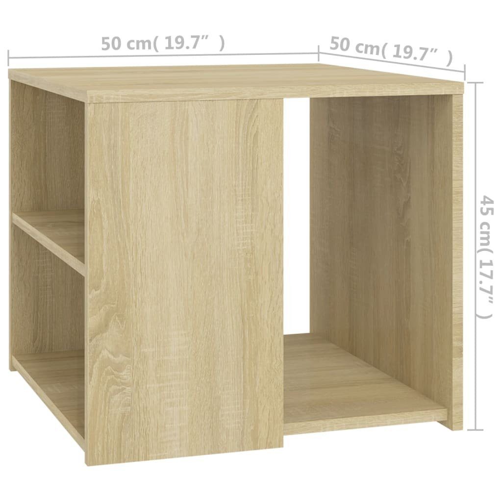 Sonoma-Eiche Beistelltisch Holzwerkstoff furnicato cm 50x50x45 (1-St)