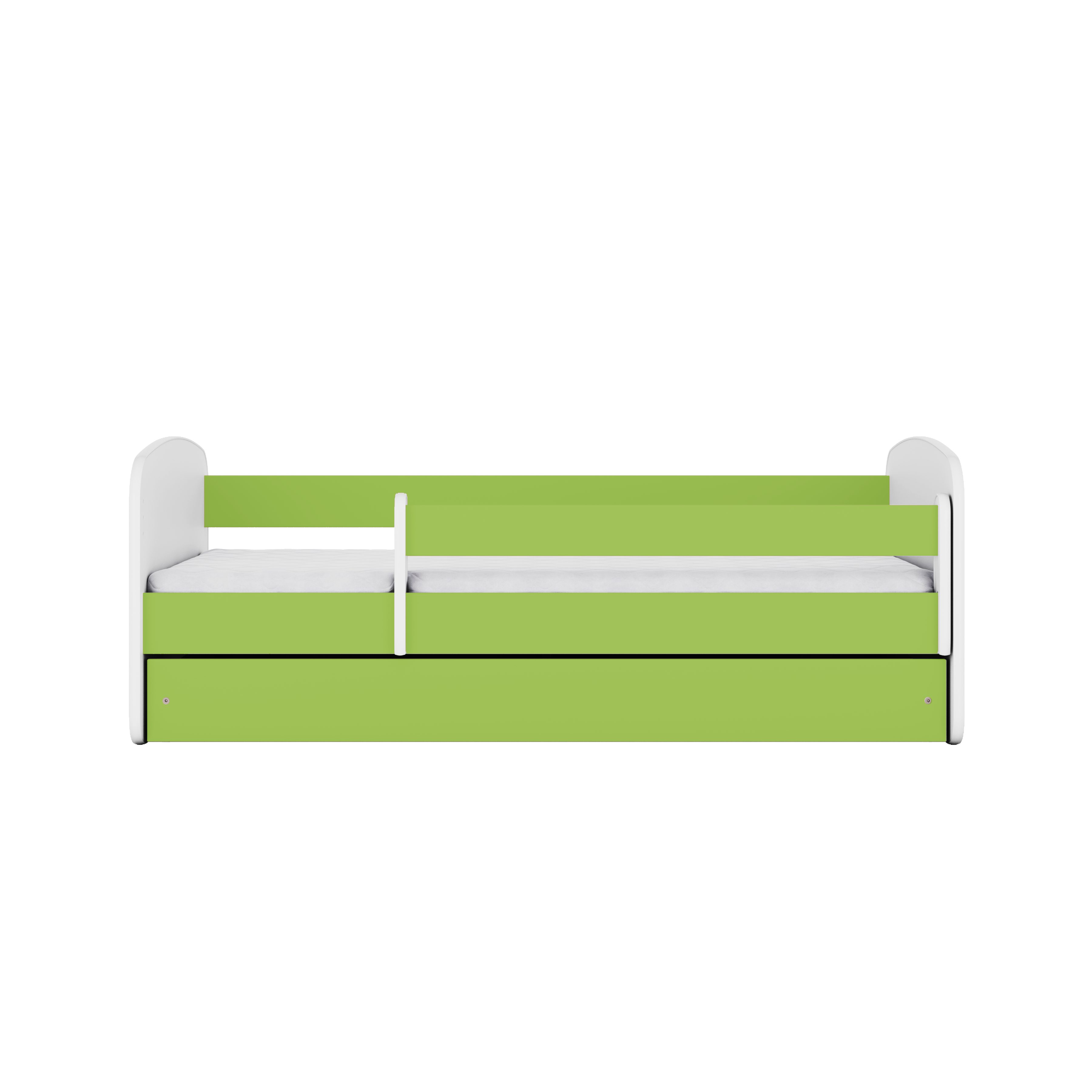 Raumhirsch Furniture Kinderbett Babydream 180x80 cm 160x80 cm 140x70 cm - Komplettset mit Schublade (Bett für Jungs & Mädchen, Einzelbett 2–12 J., mit Rausfallschutz und Lattenrost), Verschiedene Farben