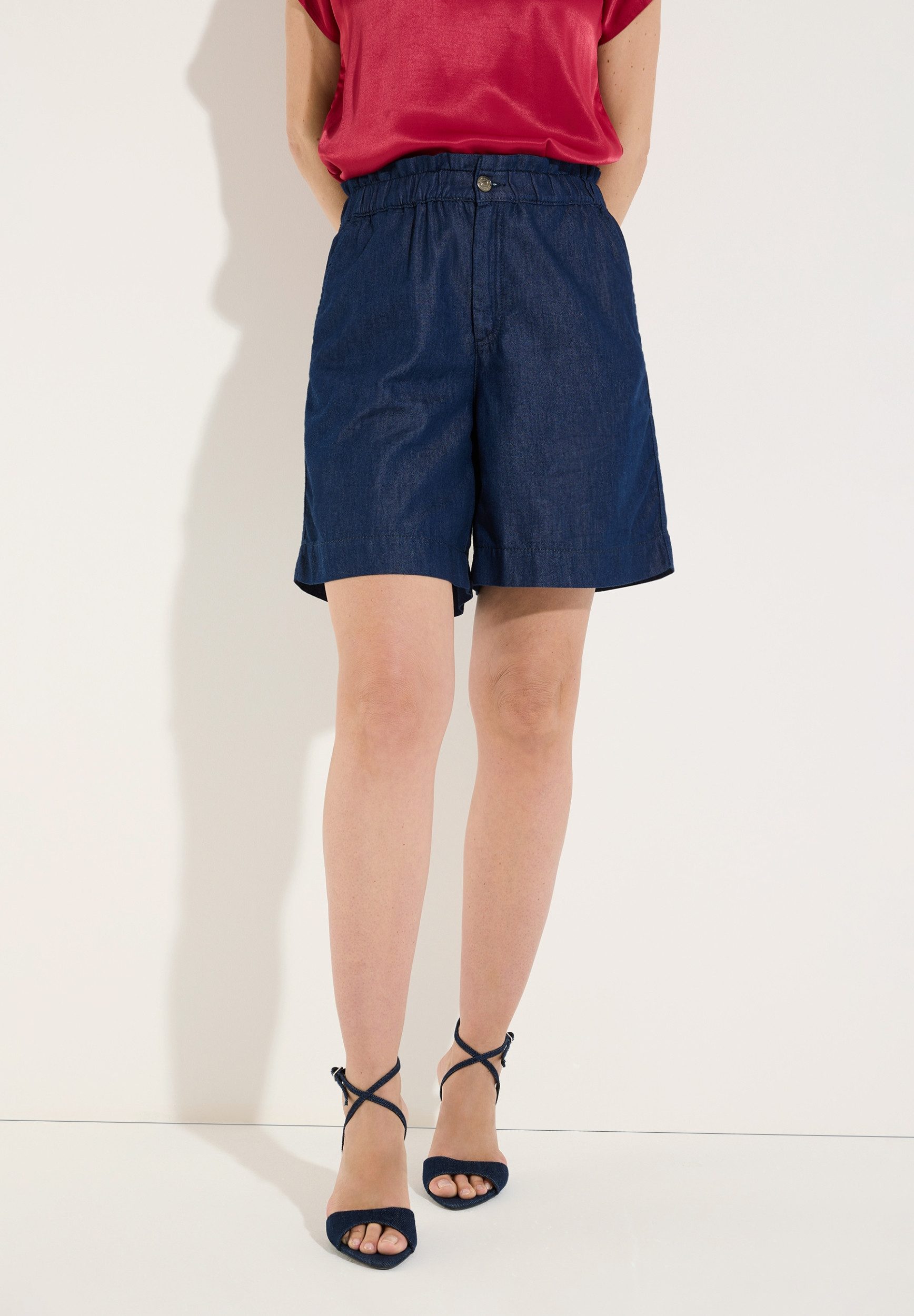 MORE&MORE Jerseyhose Lyocell Denim Shorts