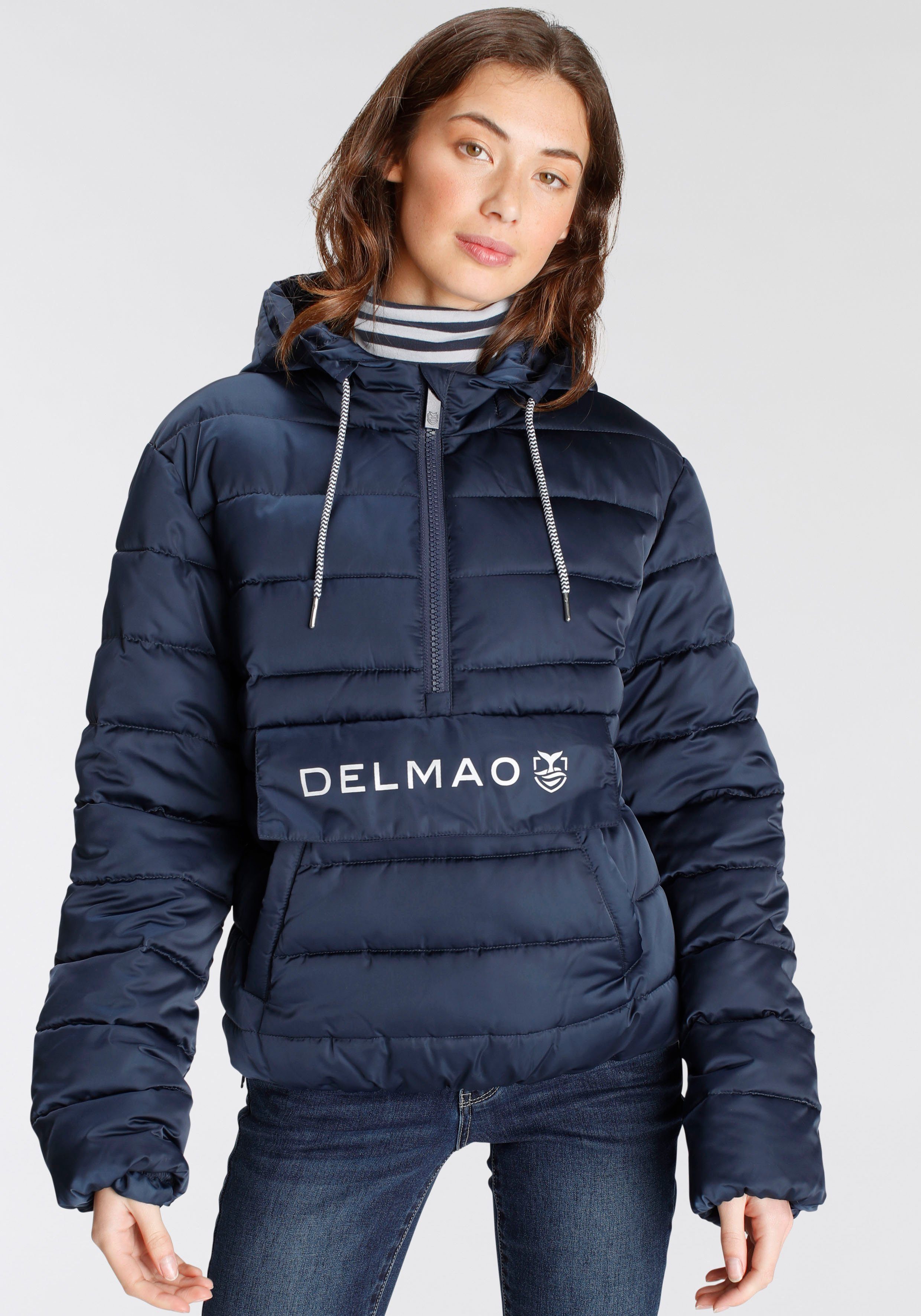 DELMAO Steppjacke mit Logoprint auf der Taschenklappe ---NEUE MARKE!