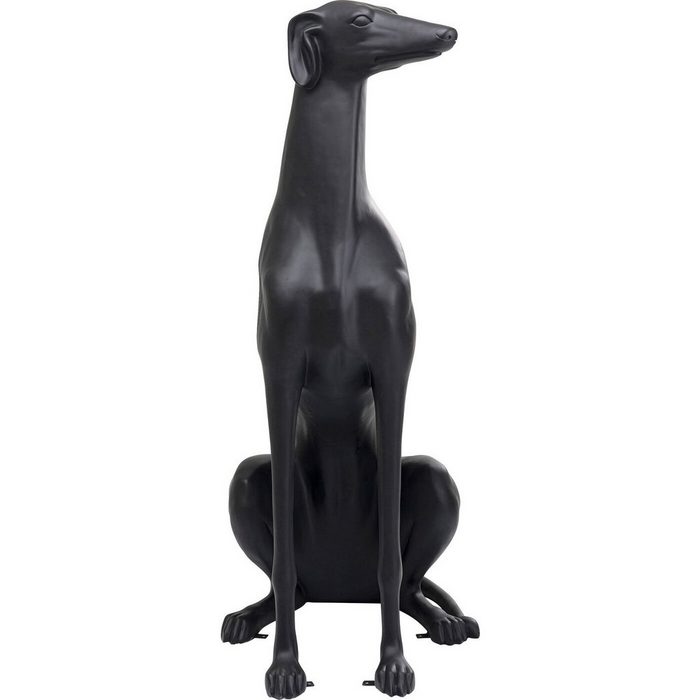 KARE Dekoobjekt Skulptur Greyhound Oskar Schwarz 180cm