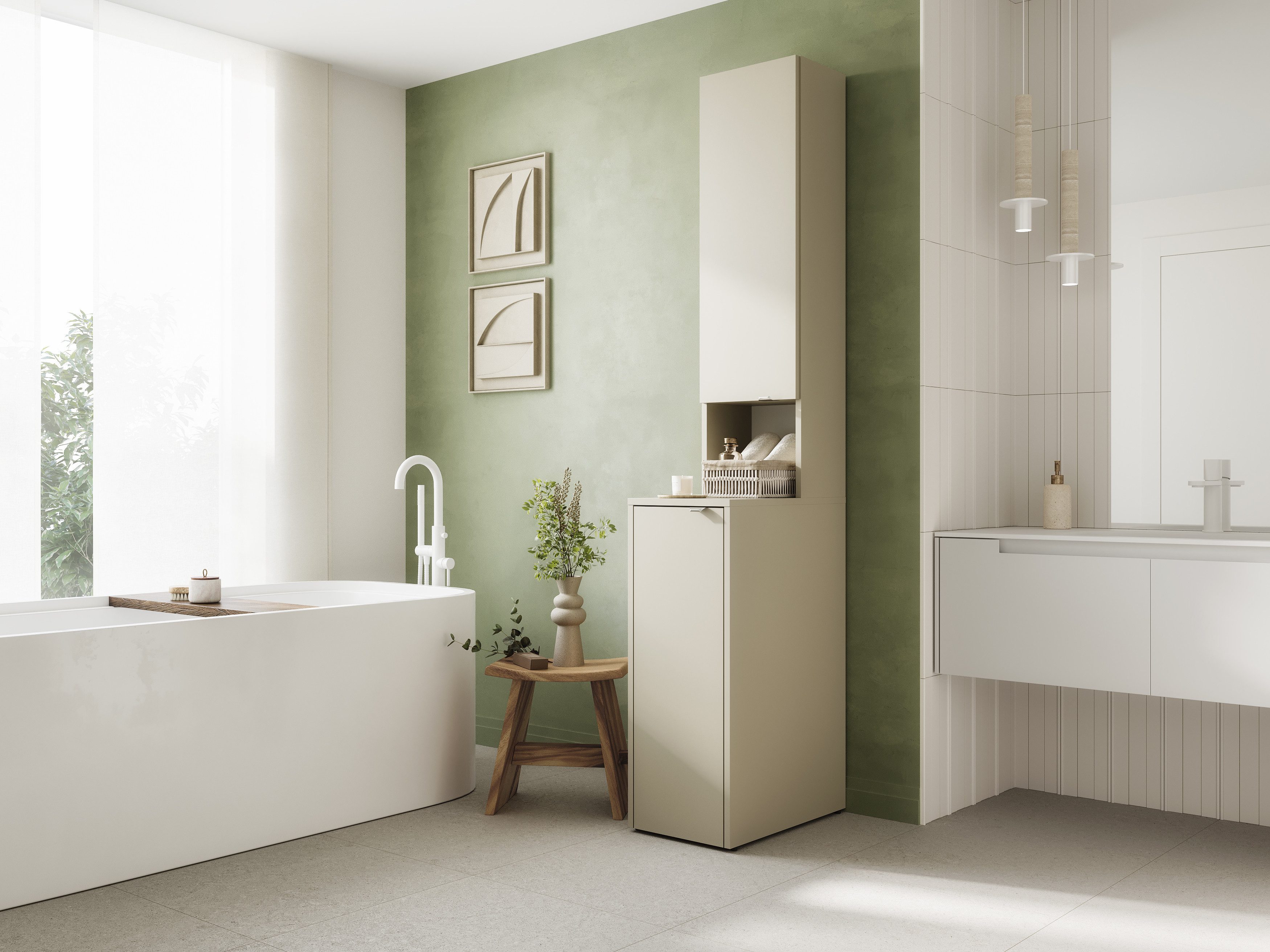 Platan Room Waschmaschinenumbauschrank Badschrank LORA Waschmaschinenschran günstig online kaufen