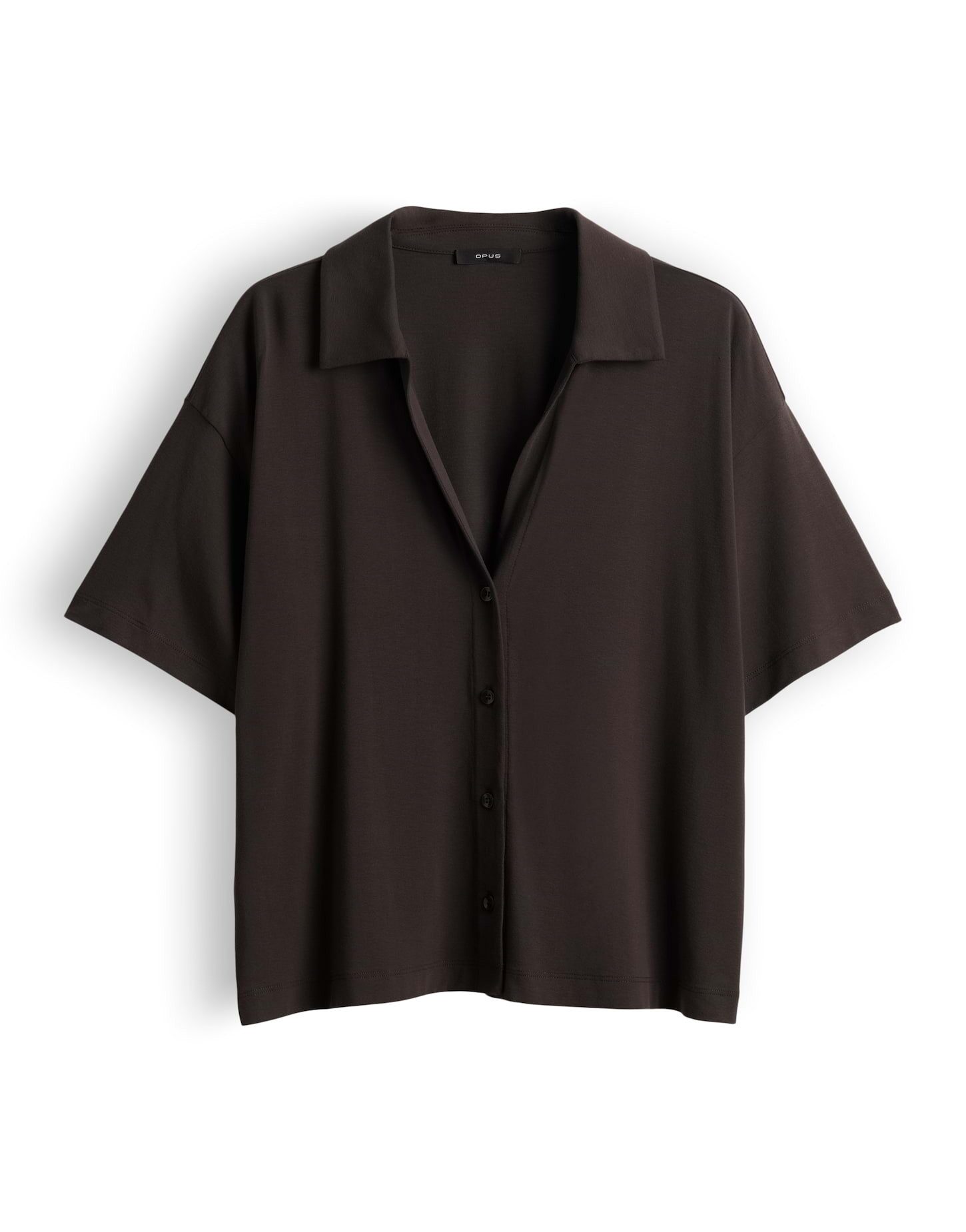 Kurzarmshirt Sajacki aus glattem Jersey mit Stretchkomfort