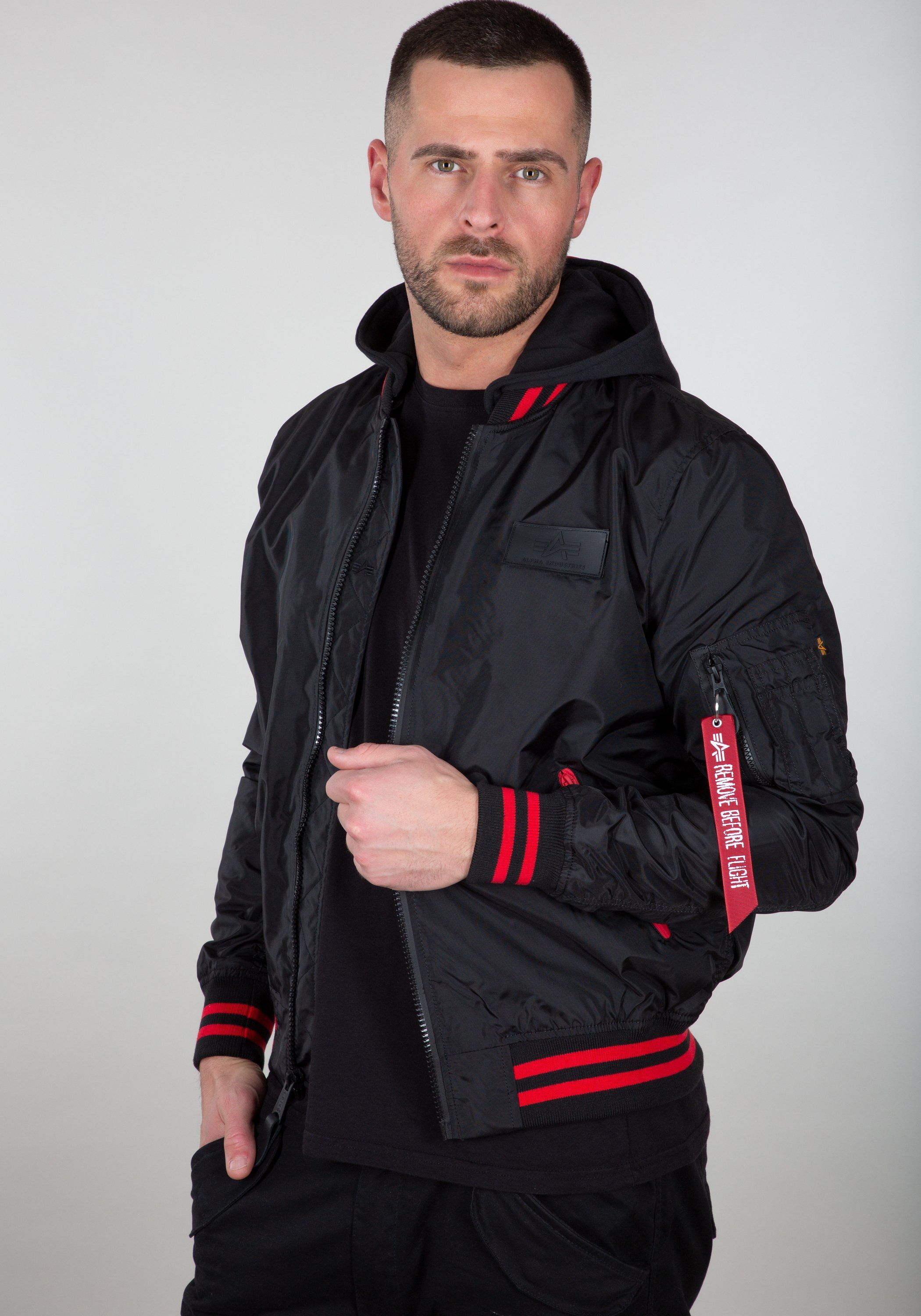 Alpha Industries Bomberjacke Alpha Jackets Men Flight Industries - black & Bomber