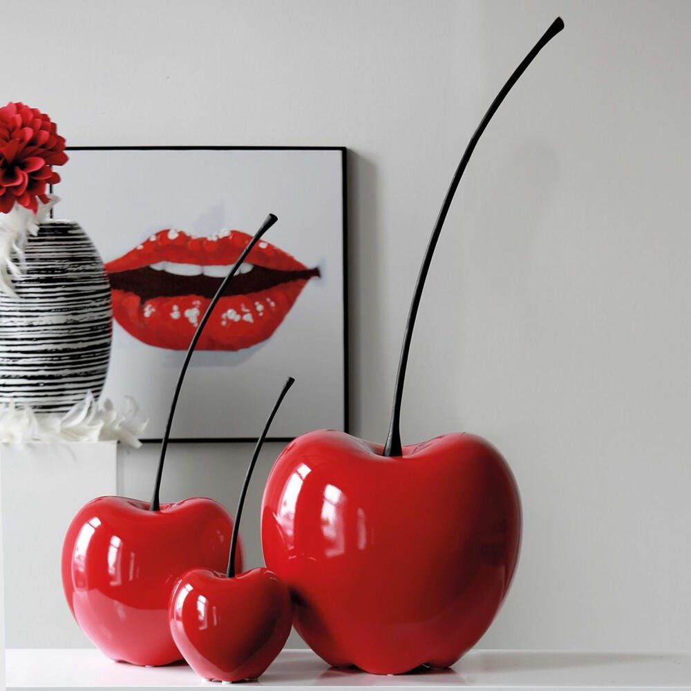 GILDE Dekoobjekt Kirsche Passion Rot H 88 cm