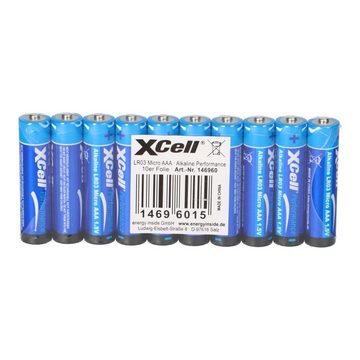 XCell 10x XCell AAA Micro Super Alkaline 1,5V Batterie Batterie
