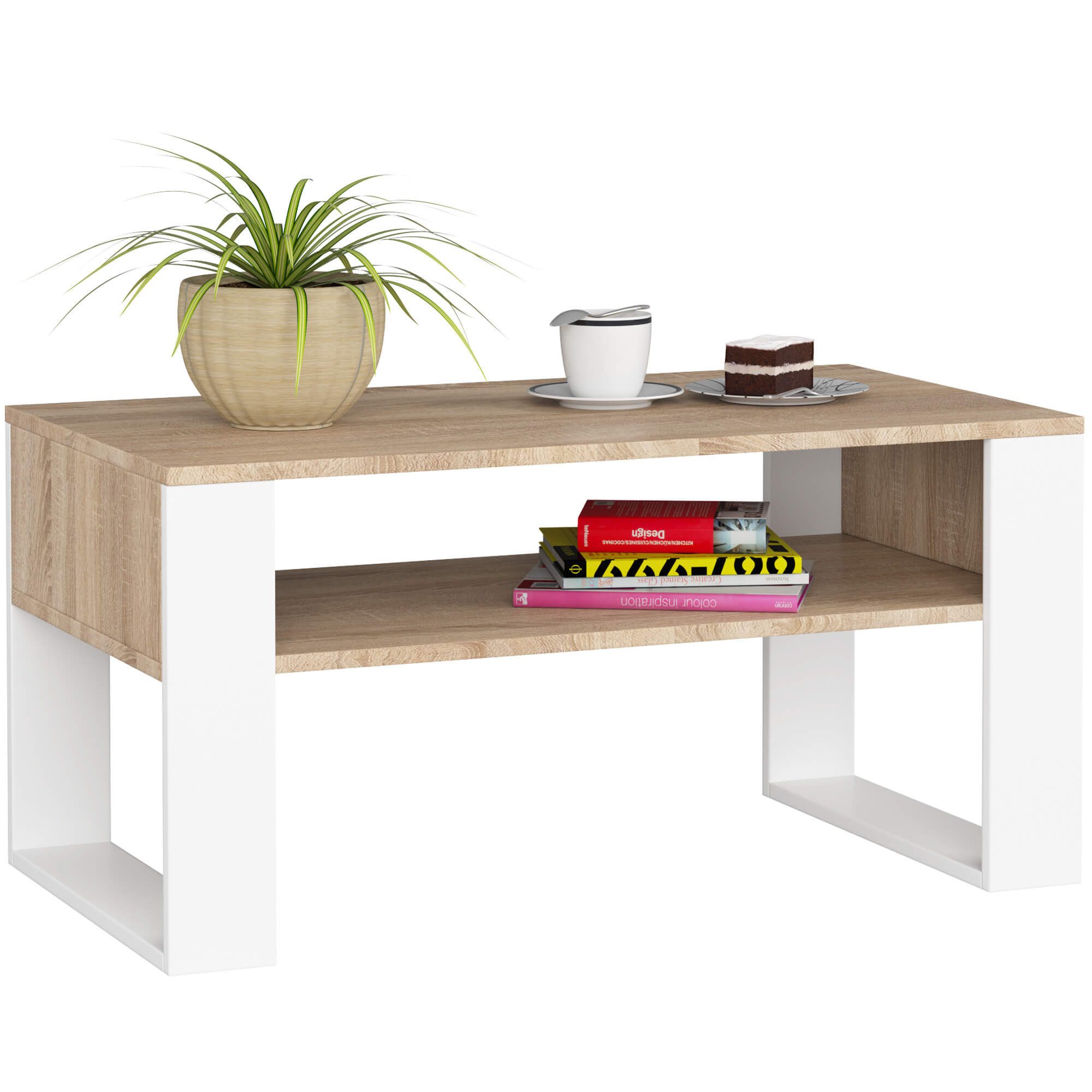 Milord Couchtisch Couchtisch Holz mit Regal günstig online kaufen