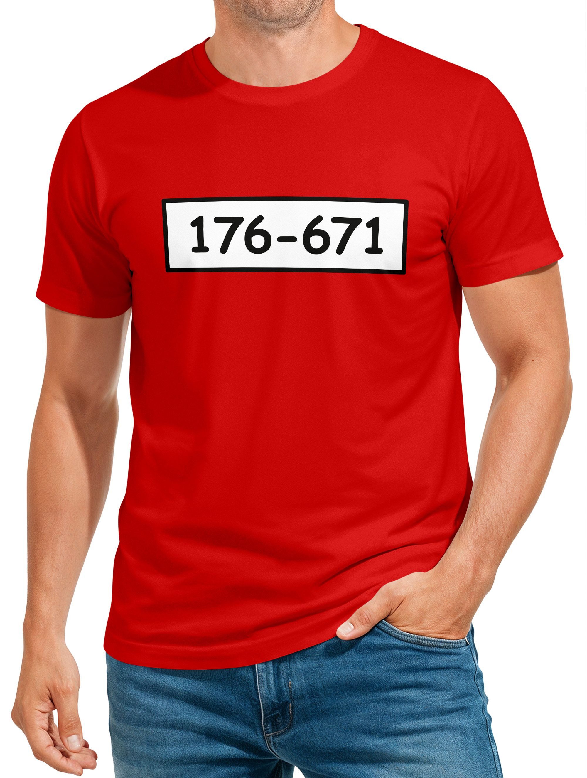Print-Shirt Herren T-Shirt Fasching Karneval - Bankrräuber Einbrecker Gangster