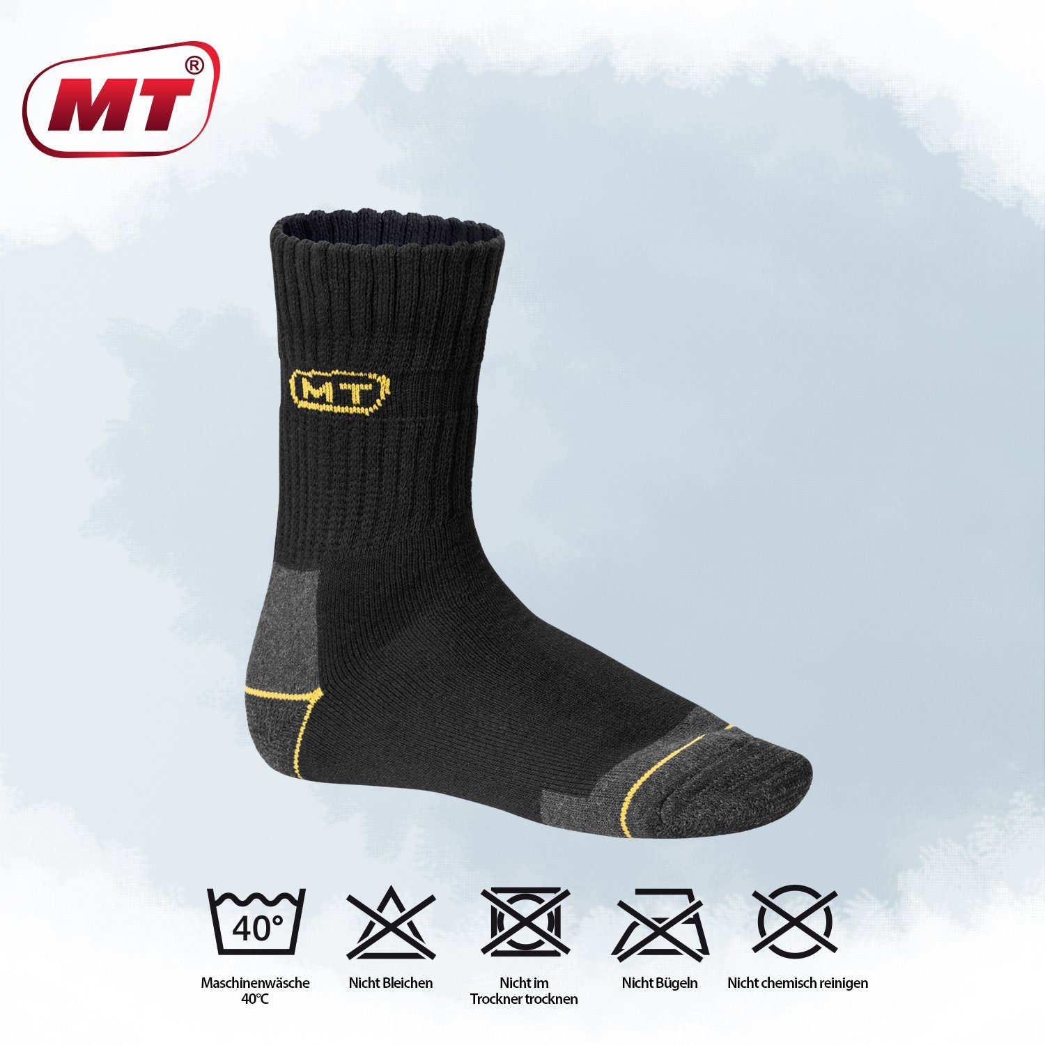 MT Arbeitssocken Herren Arbeits-/Freizeitsocken (6/12 Paar) Robuste Work Socken