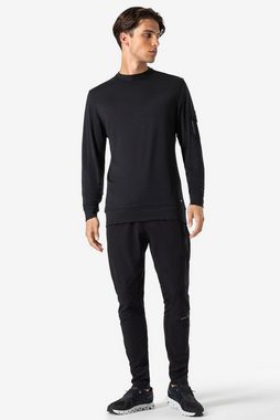 SUPER.NATURAL Sweatshirt Merino Pullover M ALPINE ACTIVE CREWNECK funktioneller Merino-Materialmix