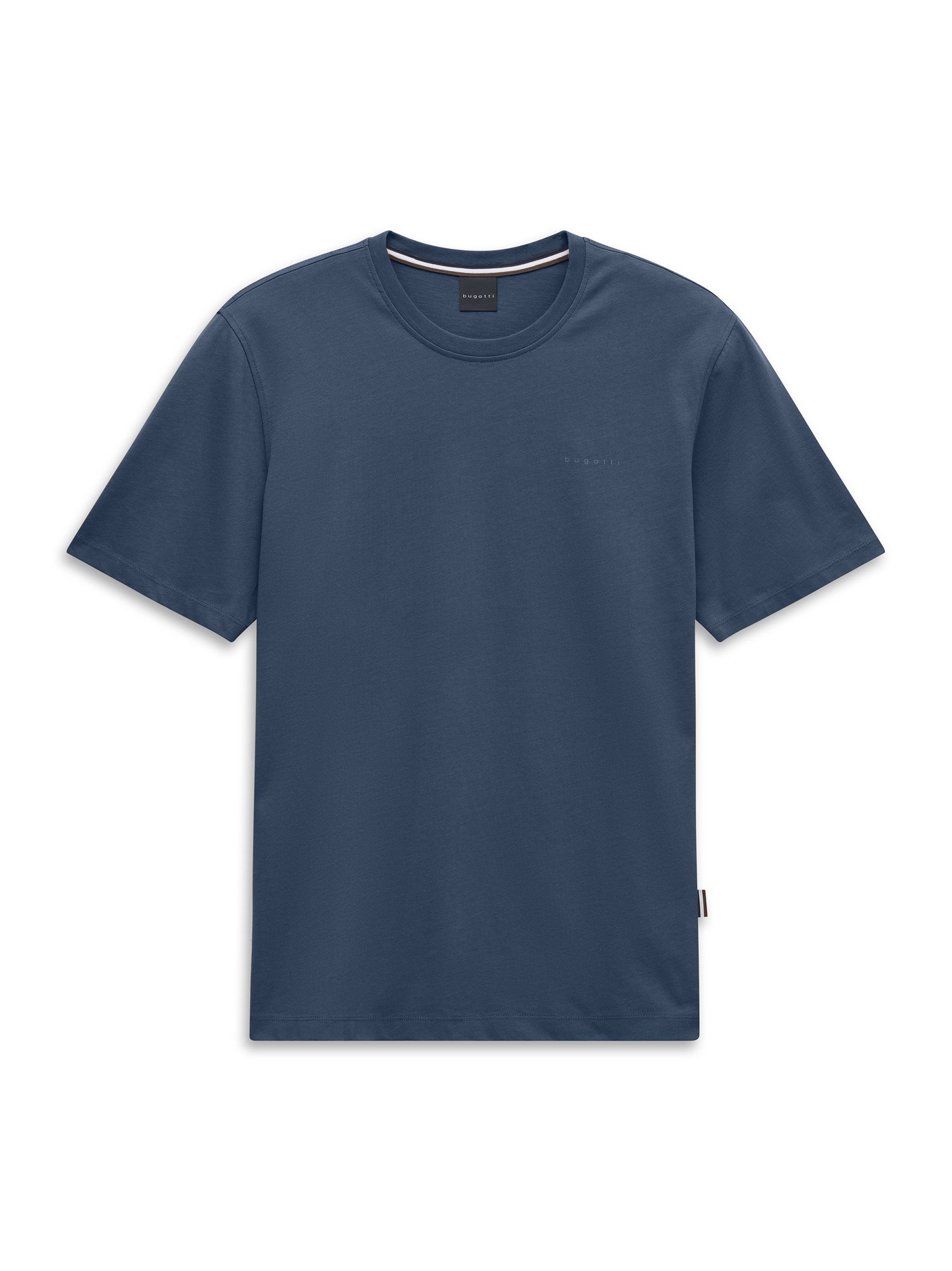 bugatti T-Shirt Modern Fit Modern Fit Baumwolle Brustprint – Bild 4 von 5