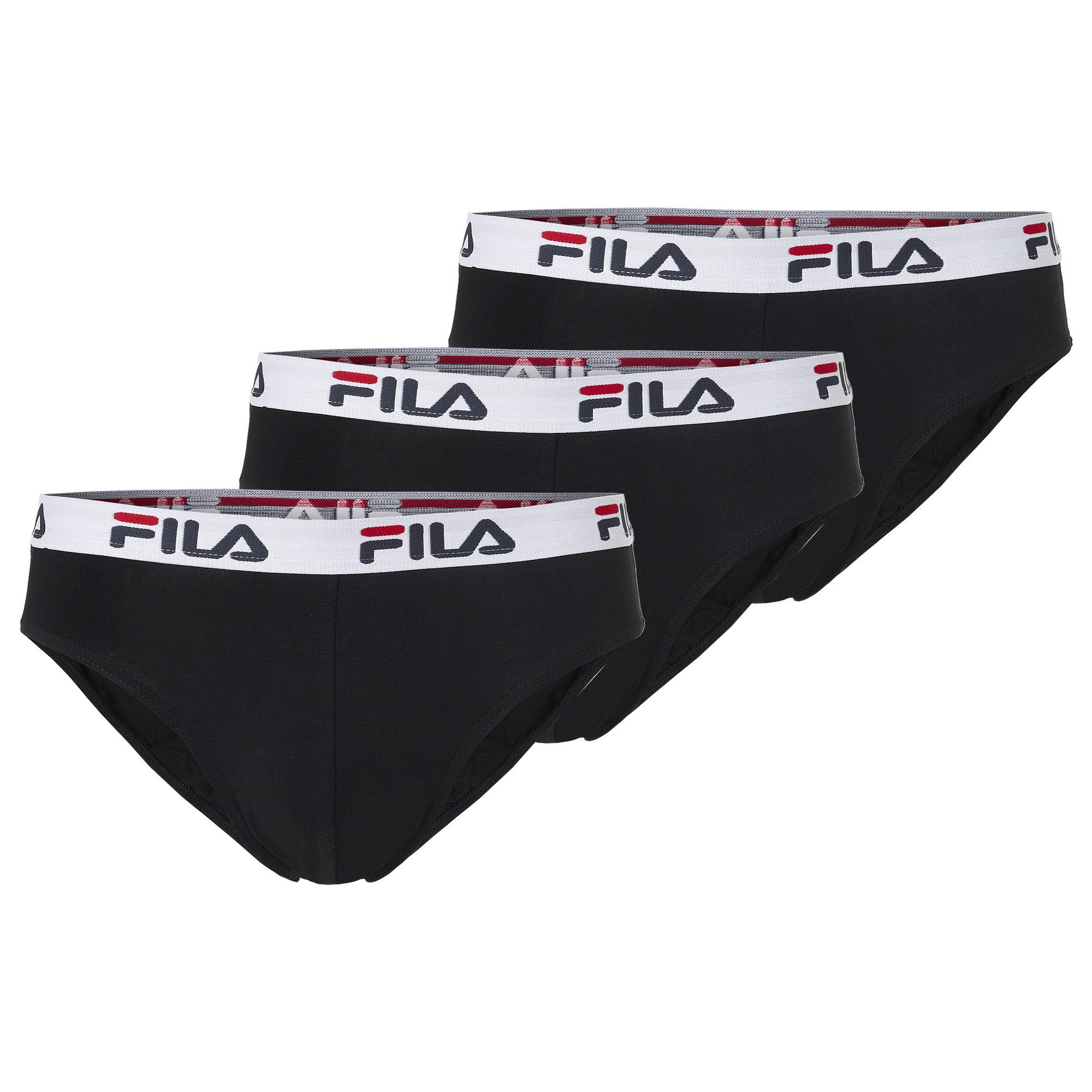 Fila Slip MAN BRIEF (3er Pack) mit elastischem Logobund