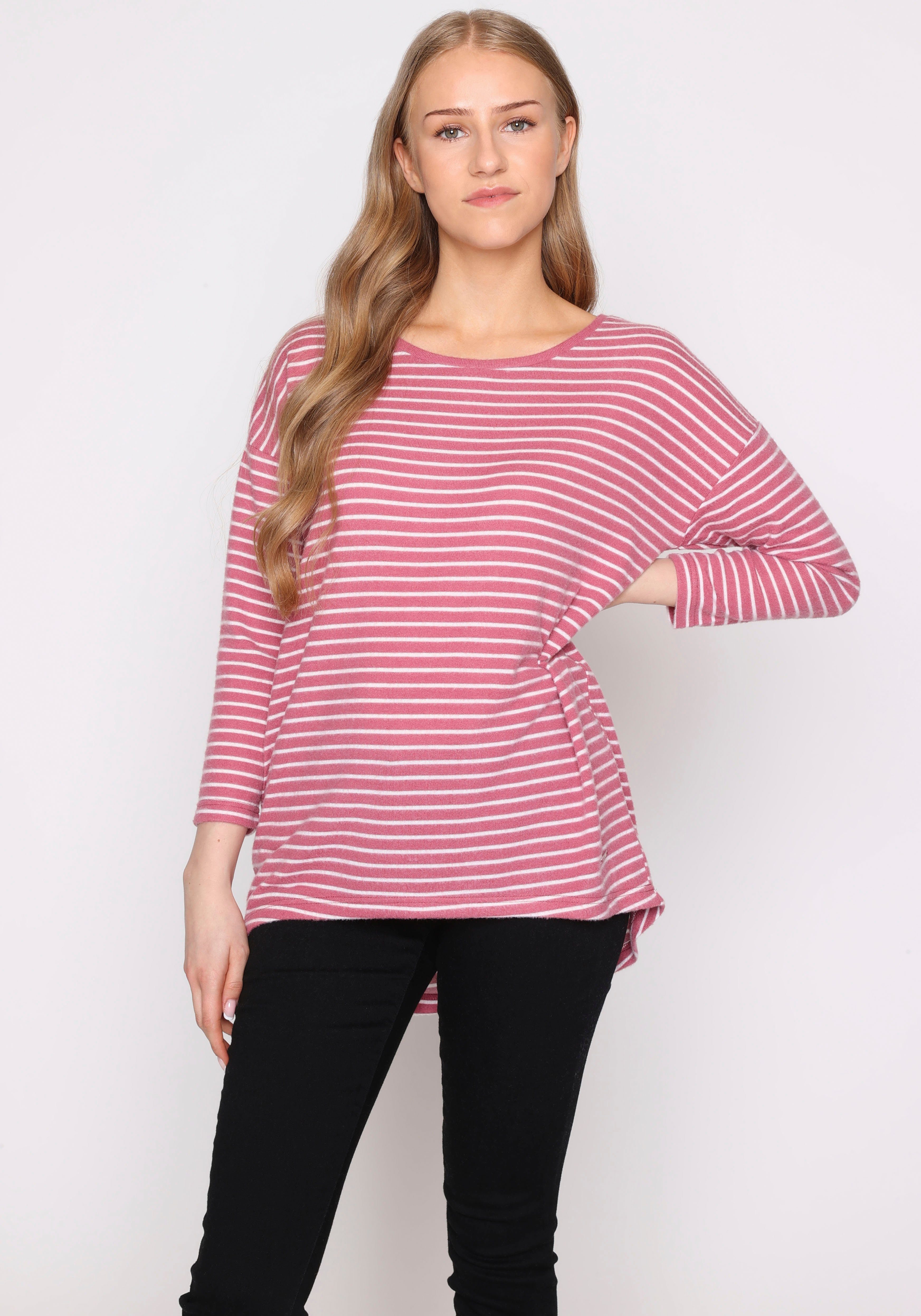 HaILY’S 3/4-Arm-Shirt 3/4 stripe Mi44a P TP rose wine