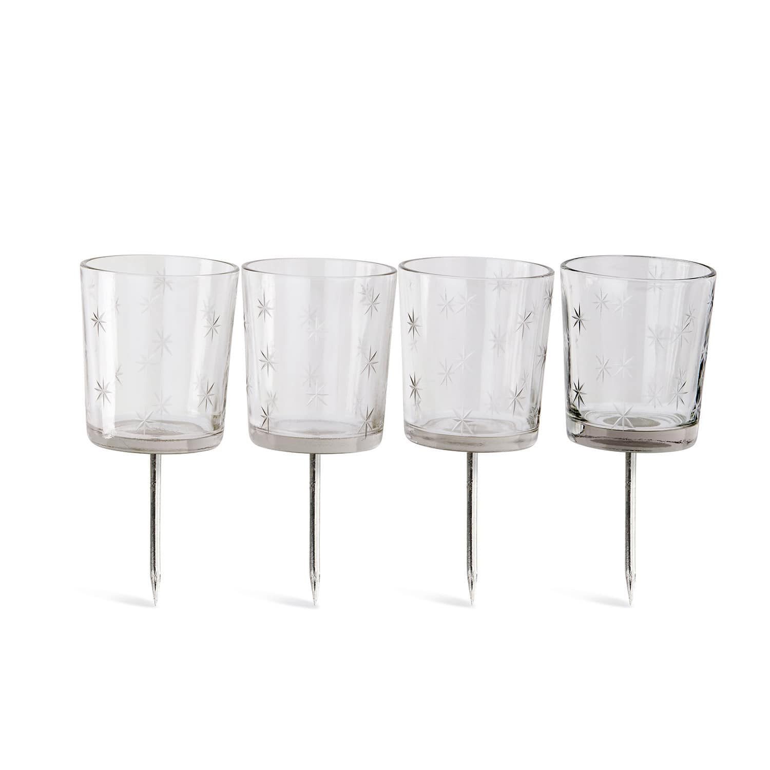 Mirabeau Adventskranz Steckwindlicht 4er Set Fenella klar