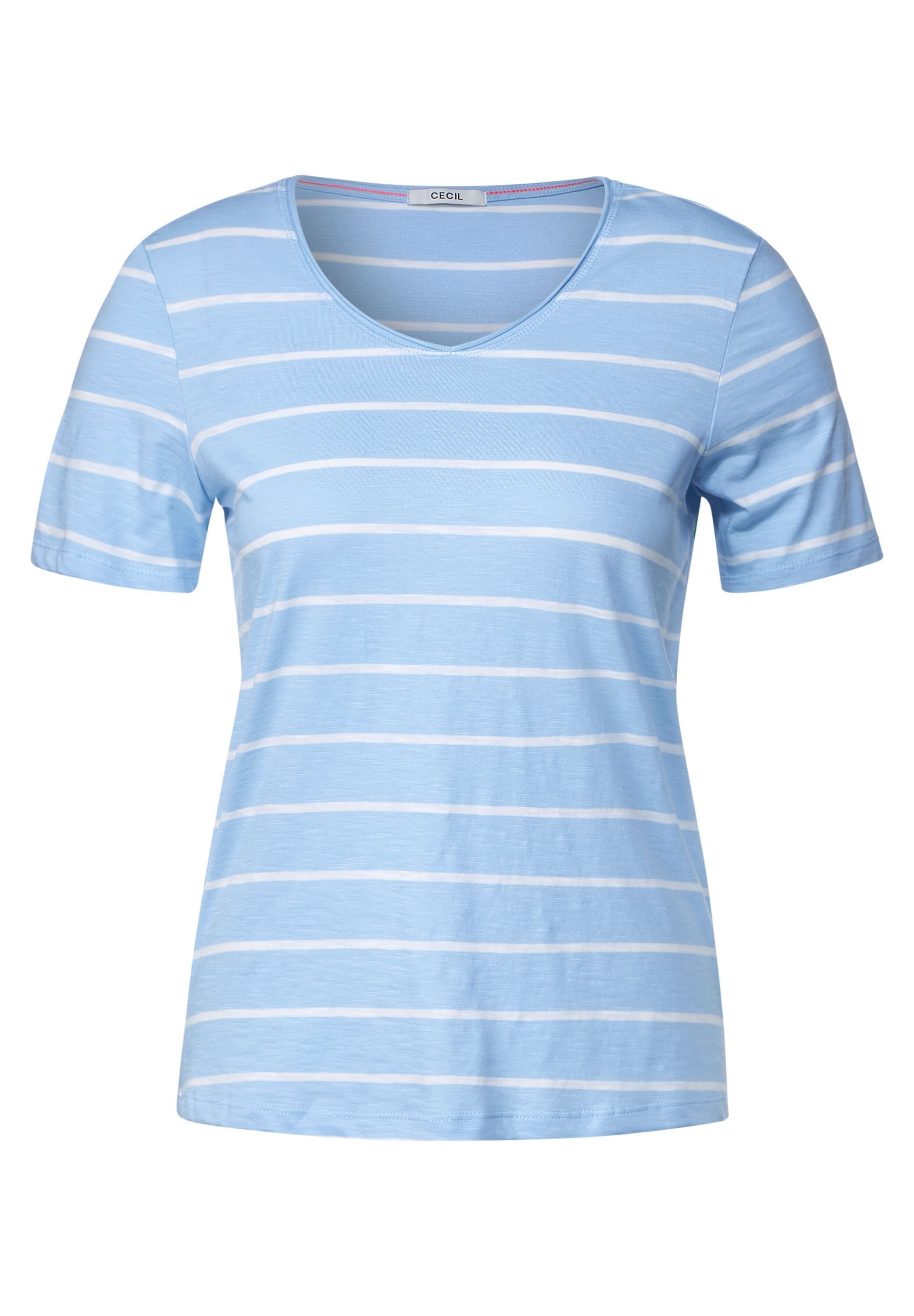 Cecil T-Shirt tranquil blue | V-Shirts