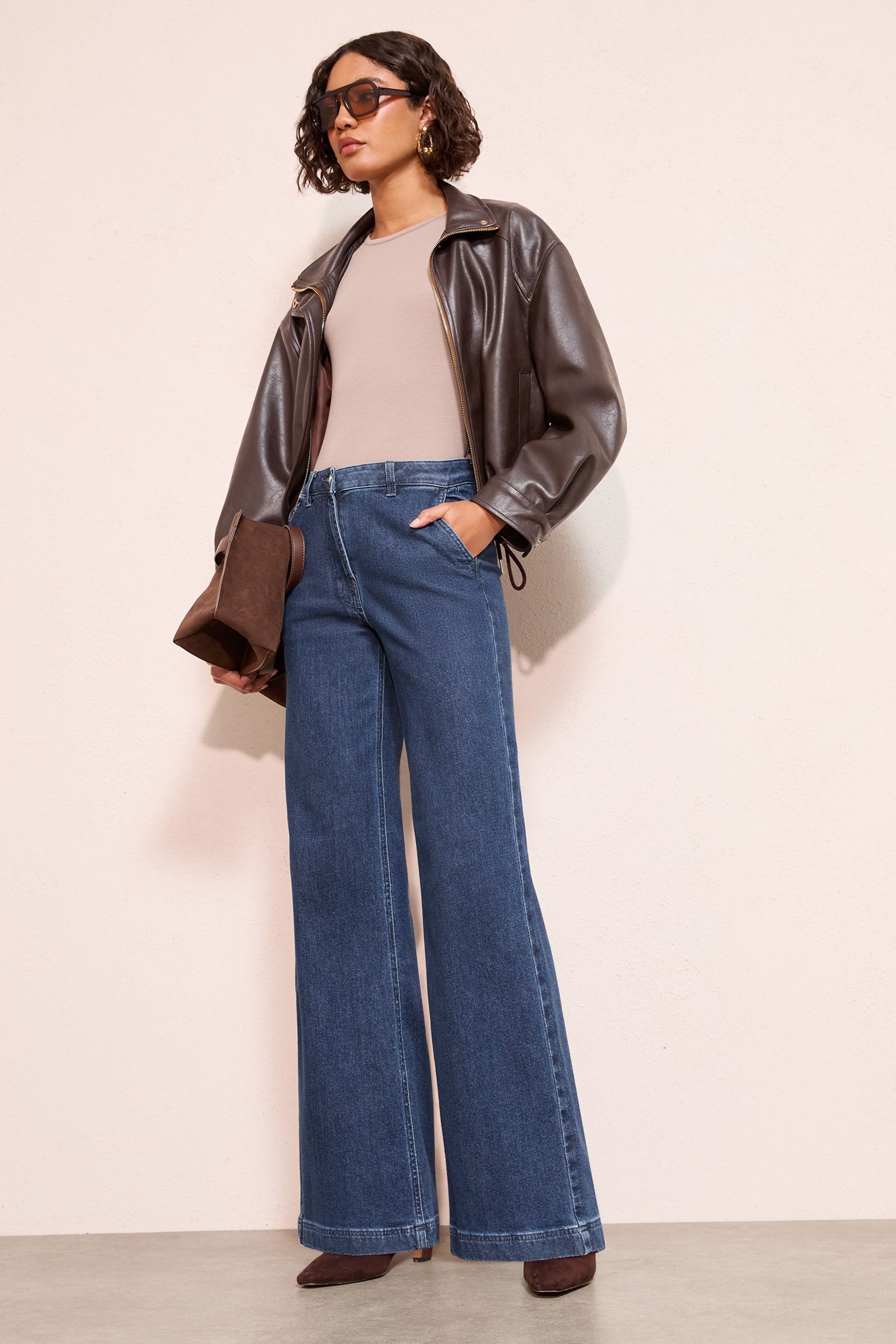 Friends Like These Weite Jeans Friends Like These Hose mit weitem Bein, Regular (1-tlg)