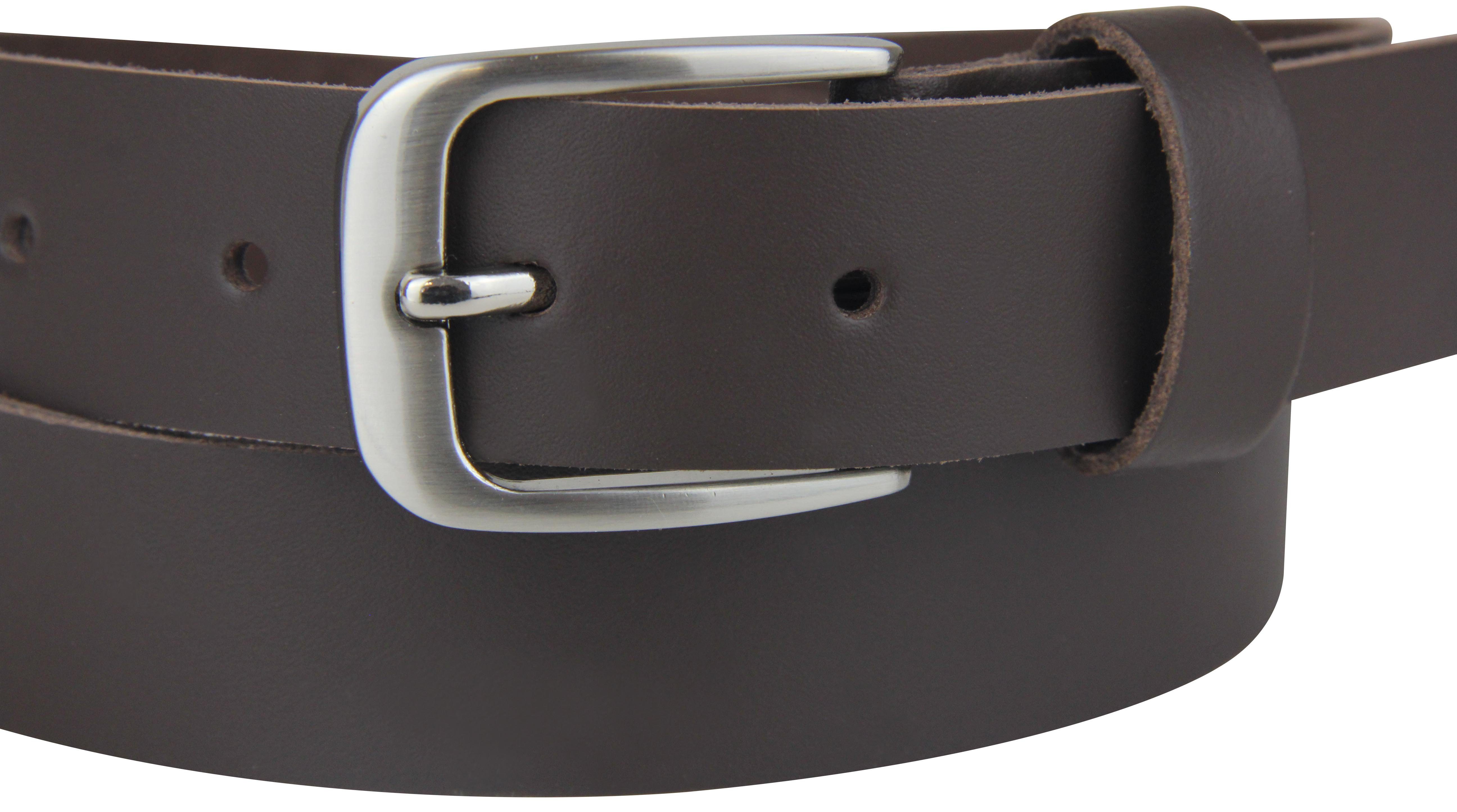 Frentree Ledergürtel aus 100% Echtleder, MADE IN GERMANY 3 cm breiter Gürtel aus Leder, kürzbar, Braun – Bild 2 von 5