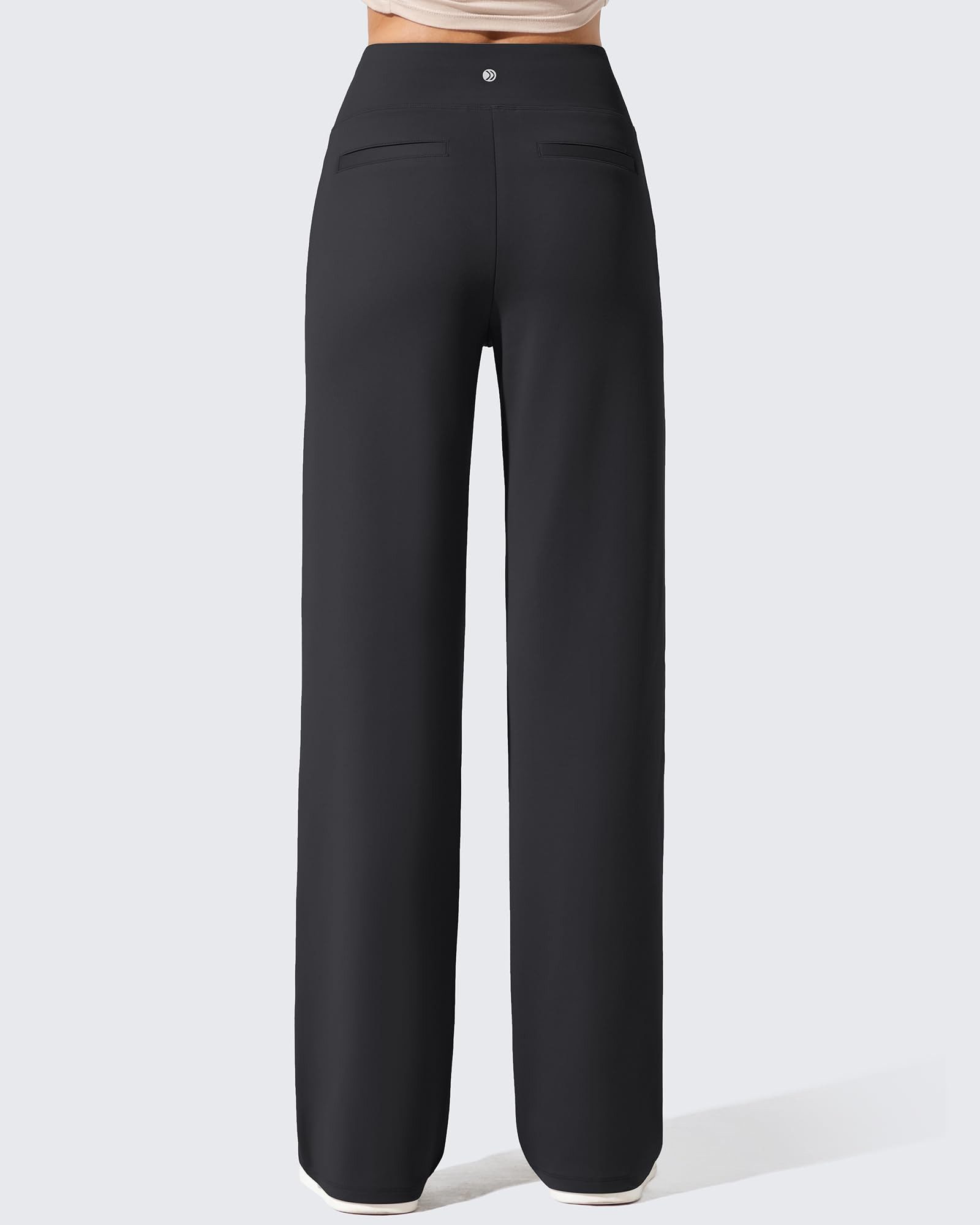 G4Free Palazzohose Winter Palazzohose Damen Arbeitshose gefütterte Palazzohose Stoffhose Weicher elastischer Bund, geeignet für 5‑10 °C – Bild 4 von 5