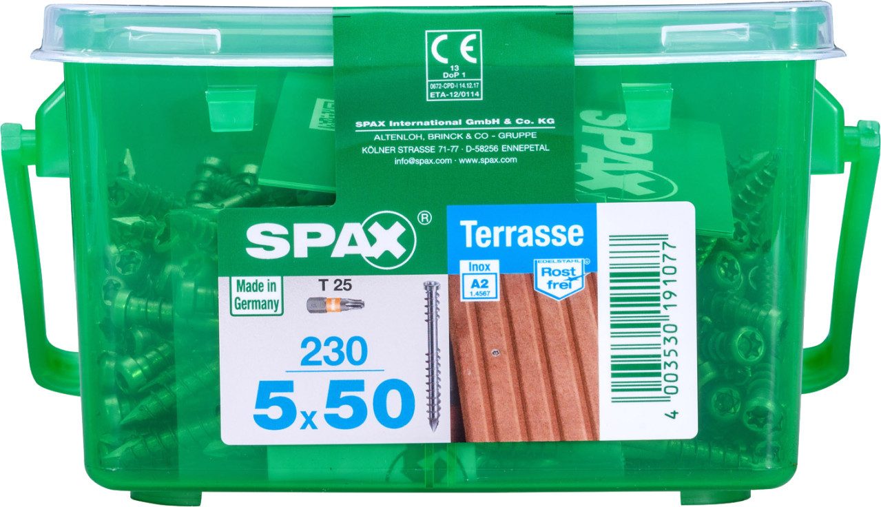 SPAX Terrassenschraube Spax Terrassenschrauben 5.0 x 50 mm TX 25