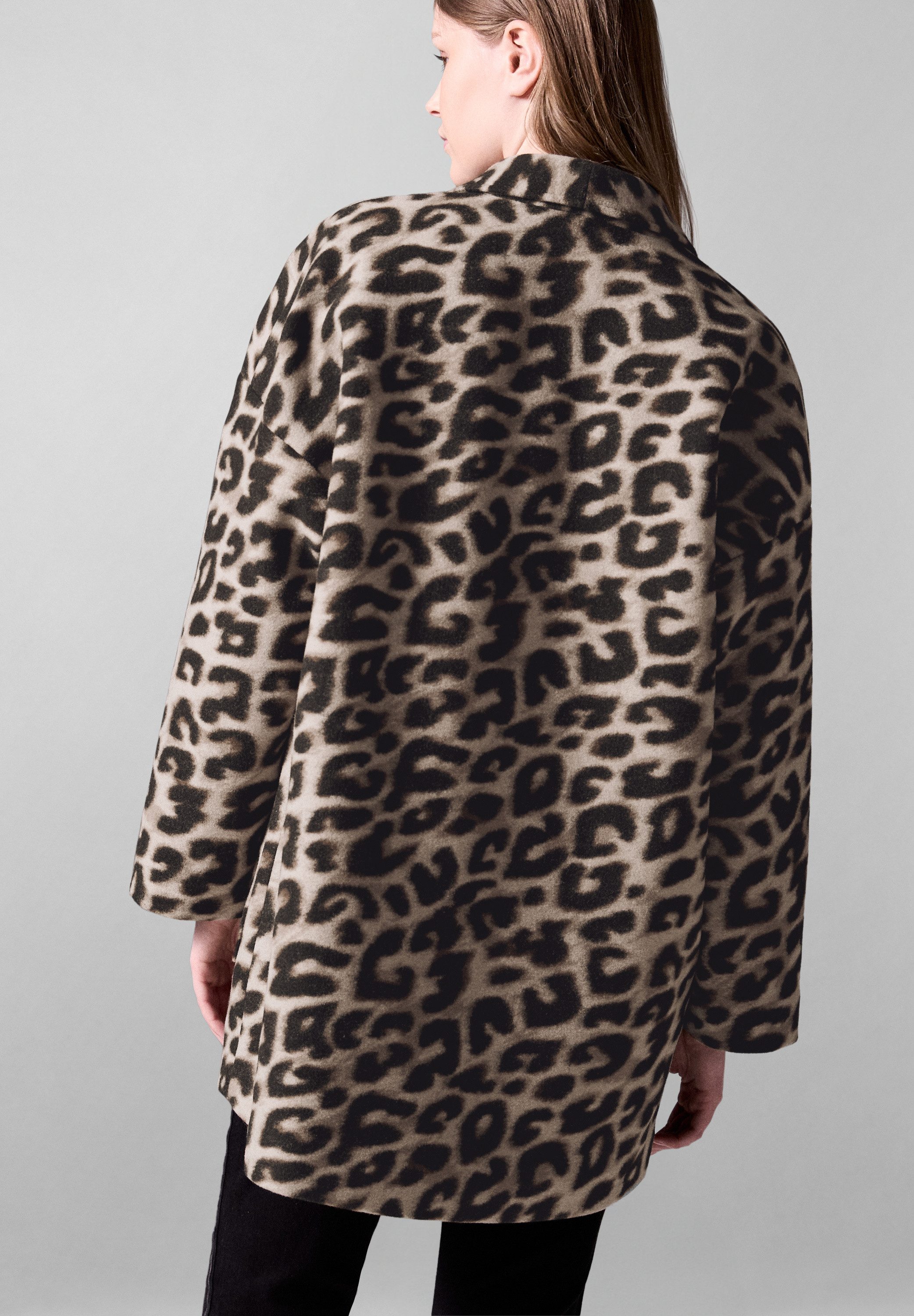 STREET ONE STUDIO Longblazer mit Leo-Muster günstig online kaufen