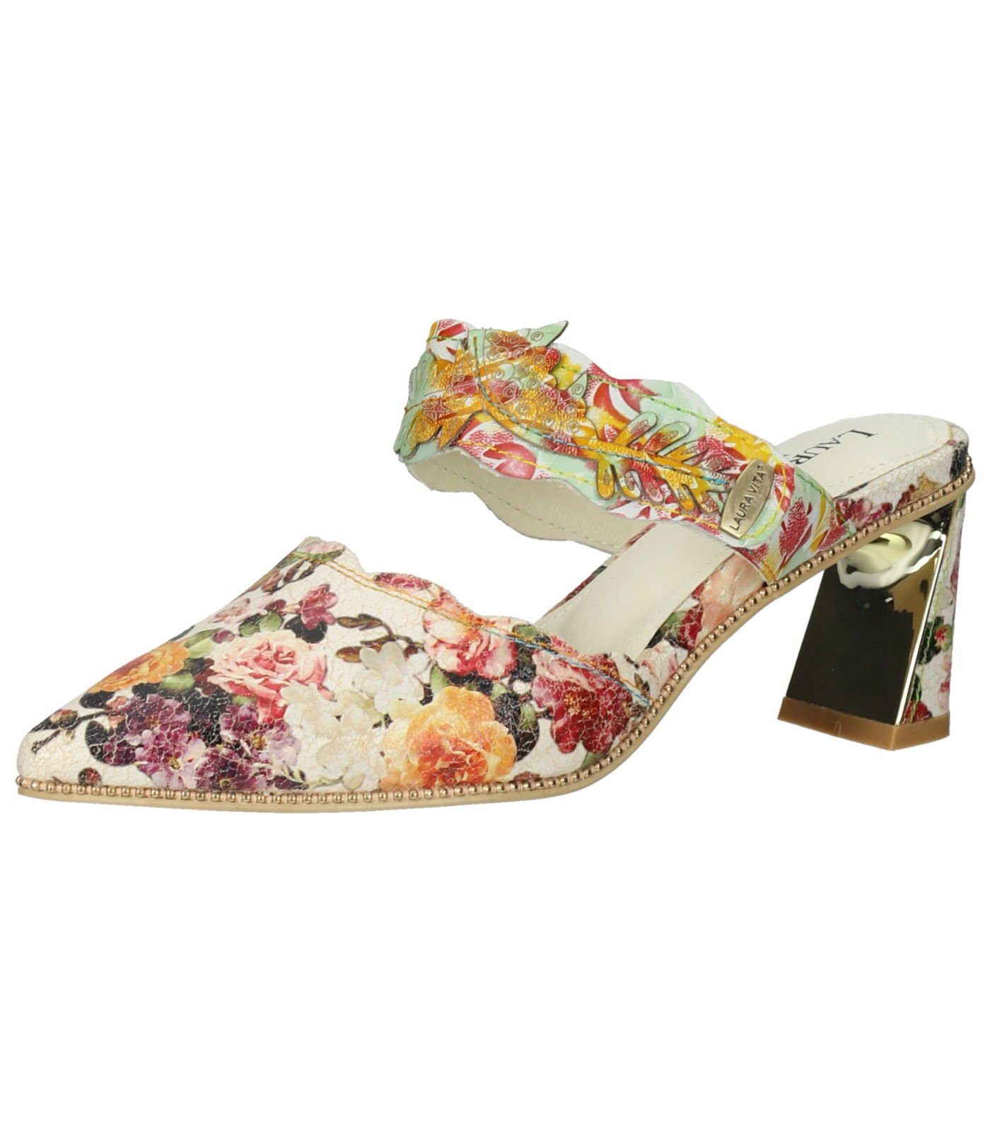 LAURA VITA Pantoletten Leder/Textil Pantolette