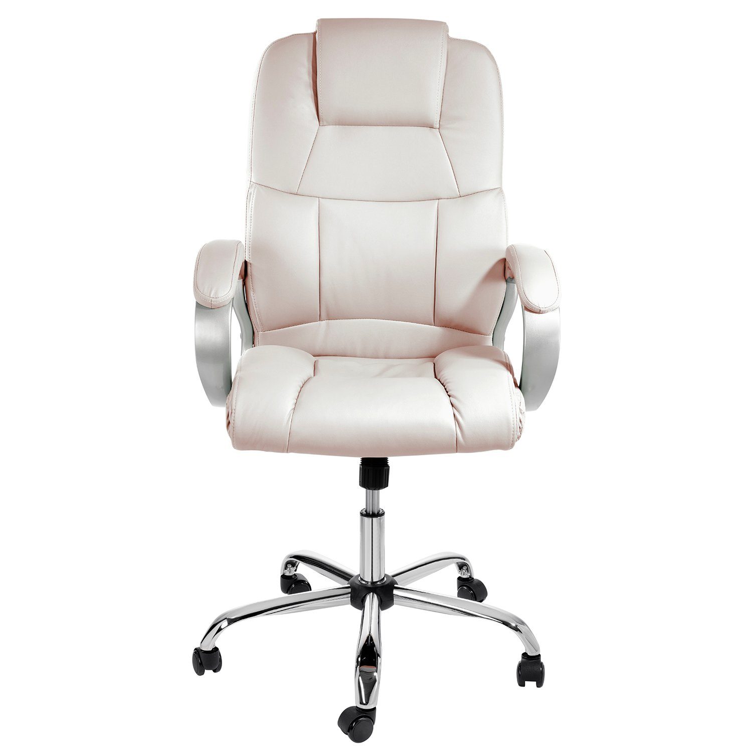 TPFLiving Chefsessel Denver mit abgebremsten Rollen (XXL Bürostuhl ergonomi günstig online kaufen