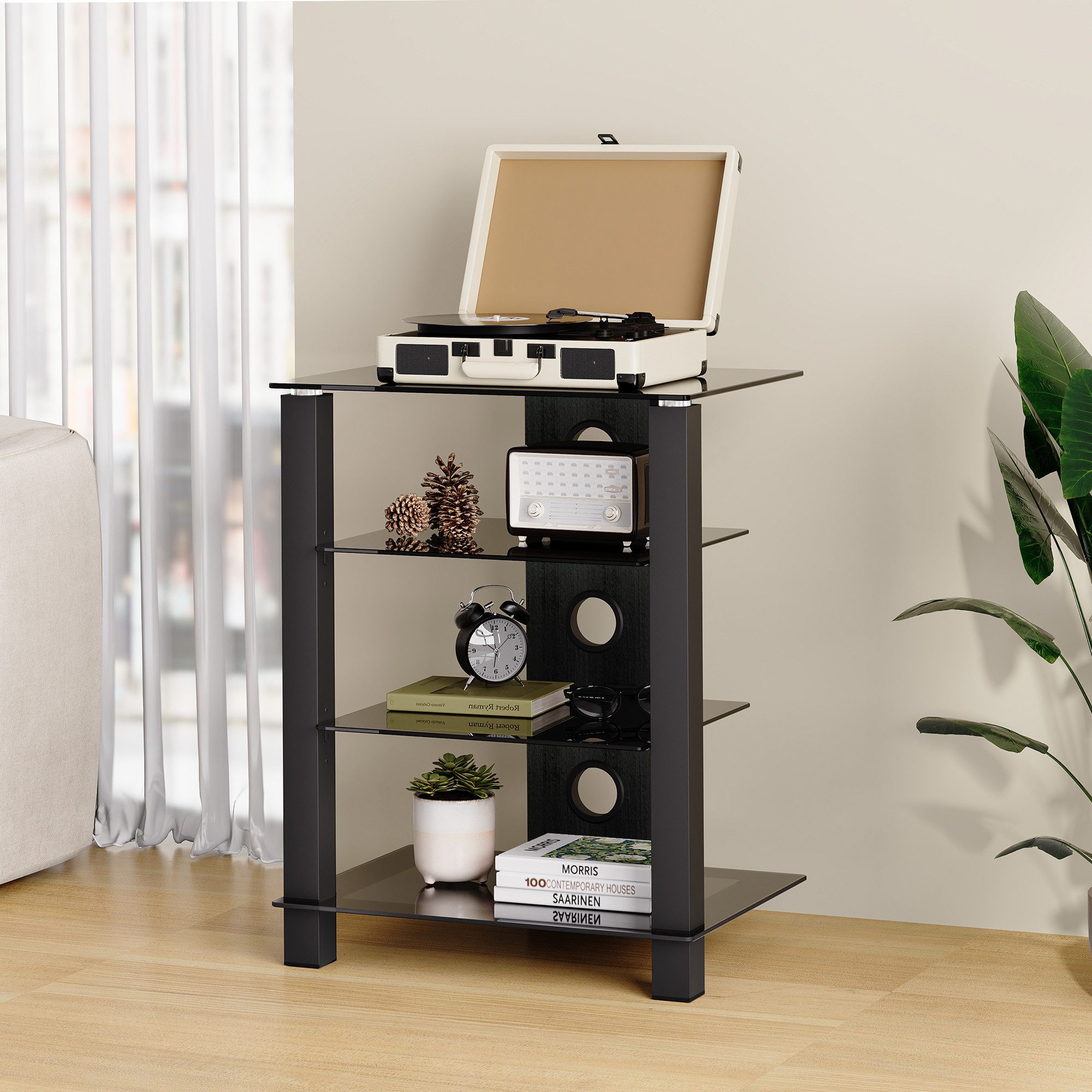 FITUEYES TV-Regal, HiFi Rack, Phonomöbel