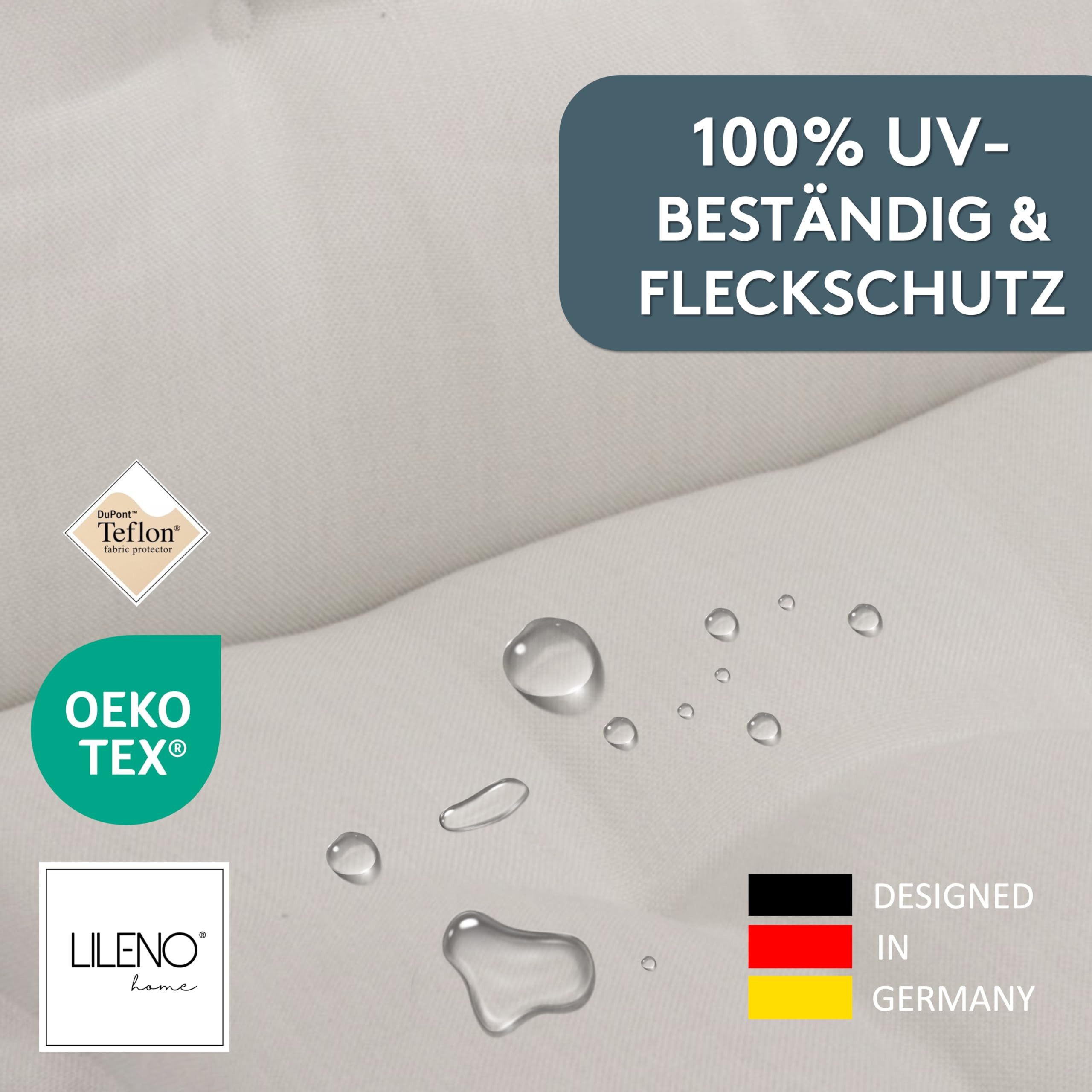 LILENO HOME Hochlehnerauflage Gartenstuhl Auflage, bequeme Sitzauflage für Gartenmöbel, Stuhlkissen, (1 St., 1er Set), Polsterauflage Natur Y, Sitzpolster für K – Bild 5 von 5
