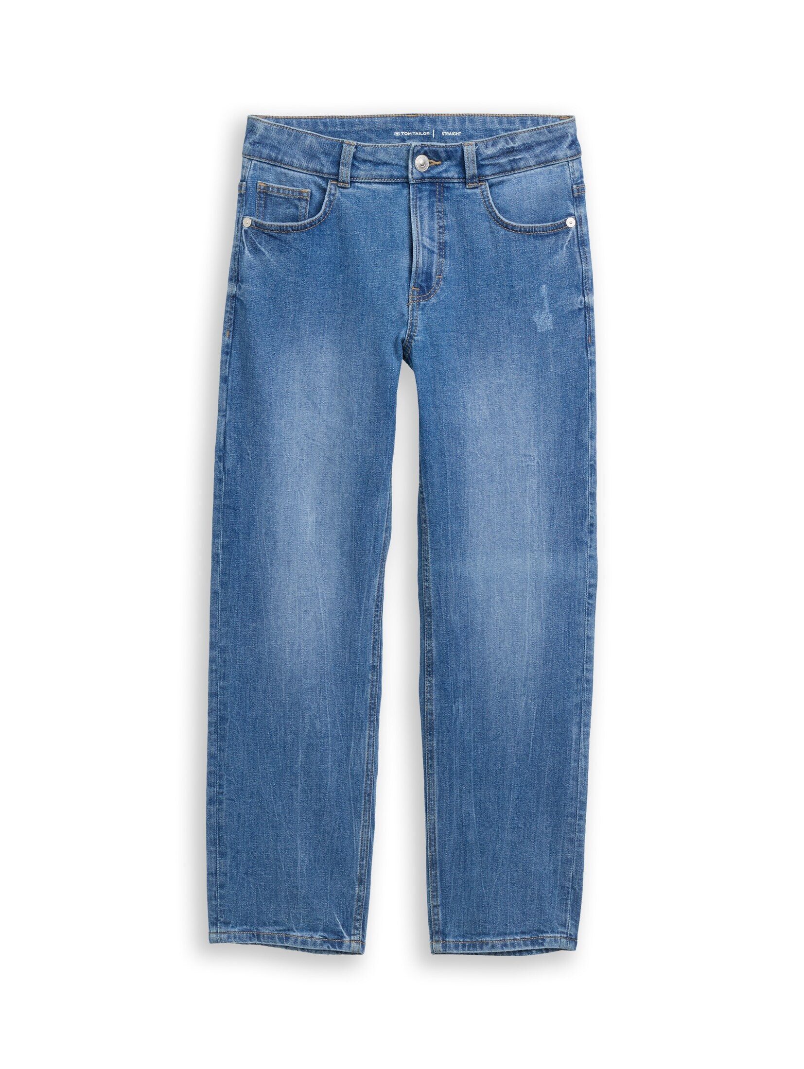 TOM TAILOR Straight-Jeans Jeanshosen Straight Jeans mit Stretch