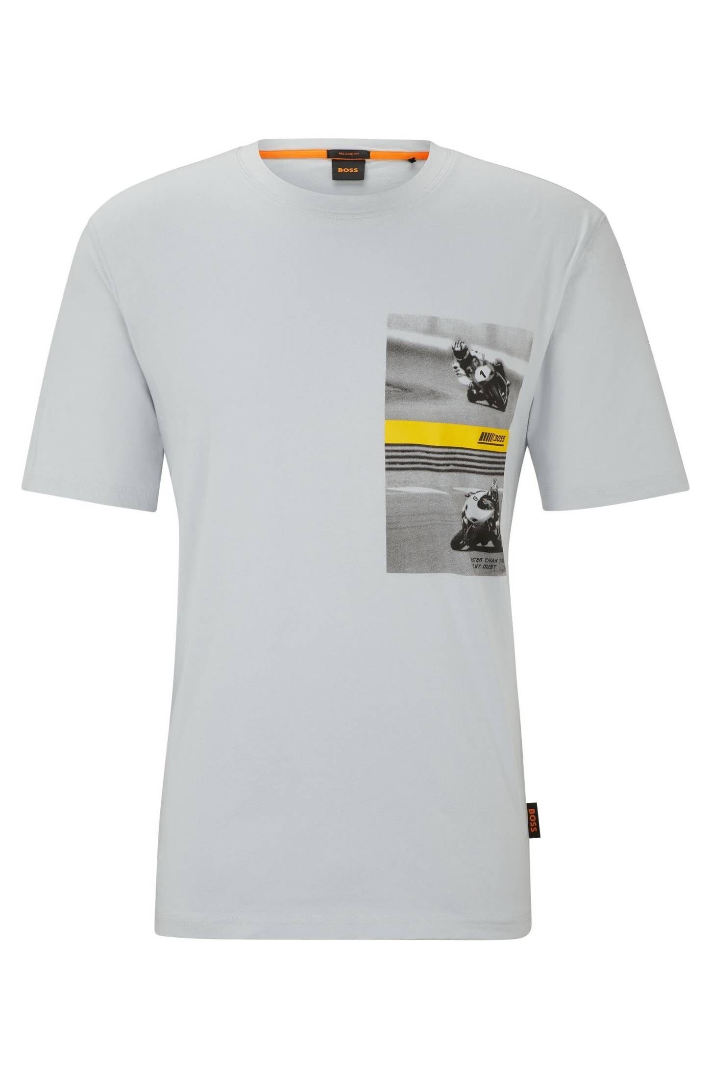 BOSS T-Shirt Herren T-Shirt TEEMOTOR (1-tlg) grau (13)