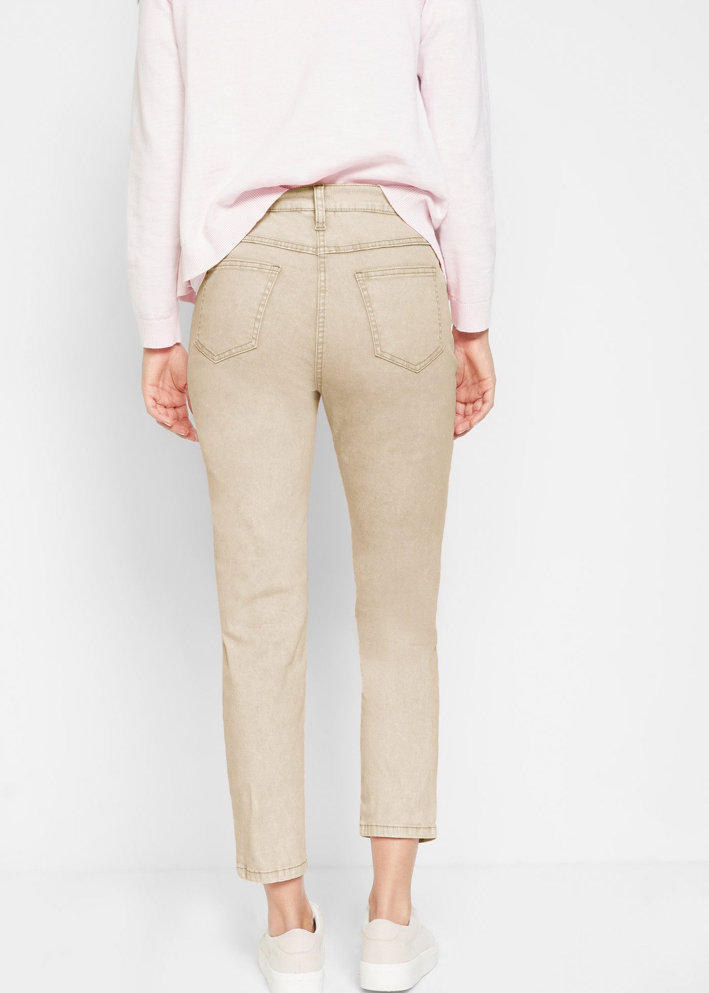 bonprix Webhose im Used-Look und schmaler Silhouette günstig online kaufen