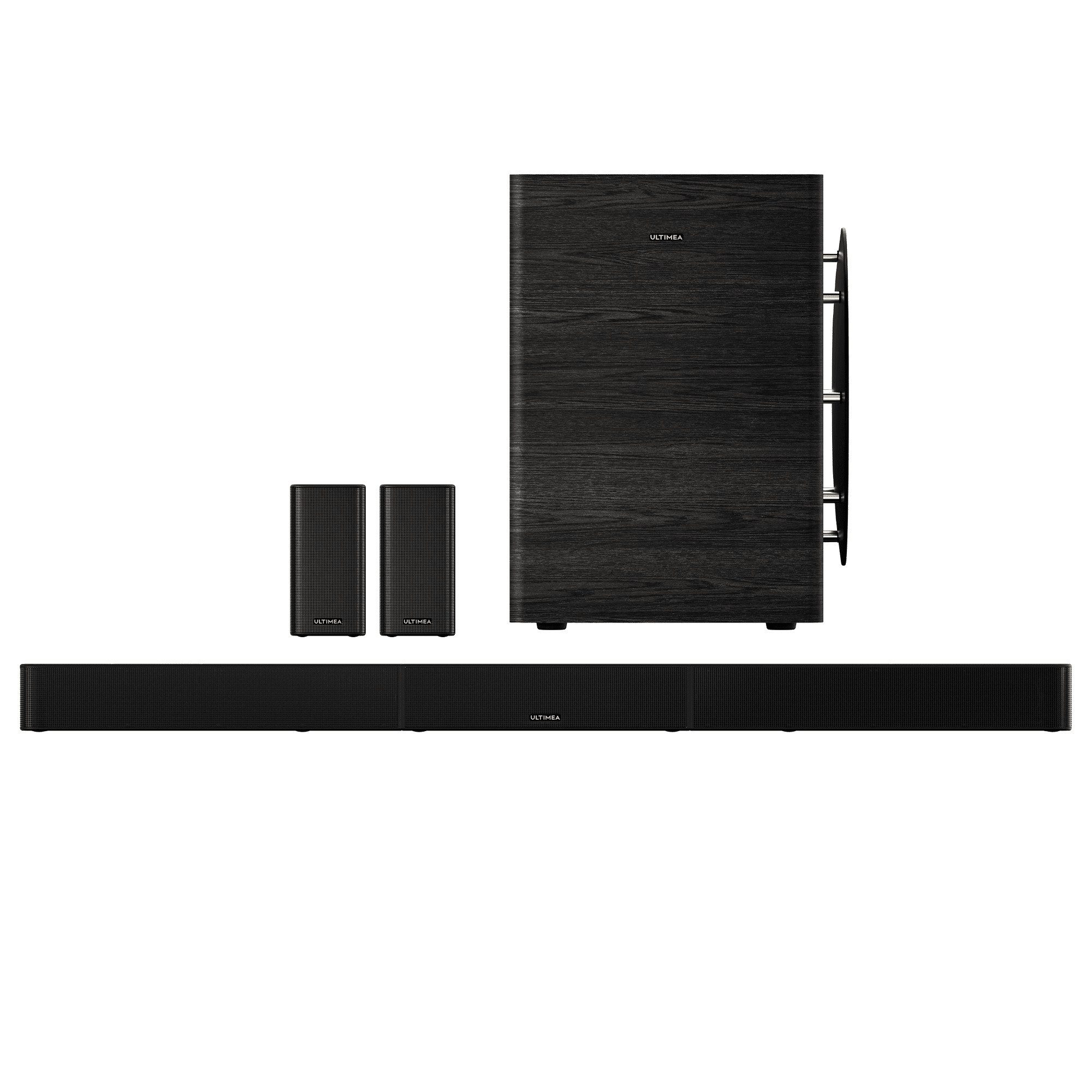 Ultimea Skywave Series Soundbar 10'' Subwoofer,Soundbar für tv (Surround Sound System, Dolby Atmos-Heimkino, 980 W, Soundbar für TV Geräte mit App Steuerung)