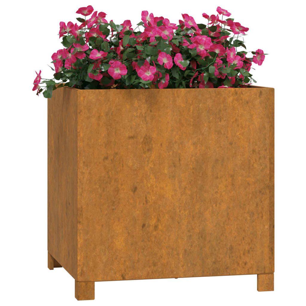 vidaXL Blumentopf Pflanzkübel mit Beinen Rostig günstig online kaufen