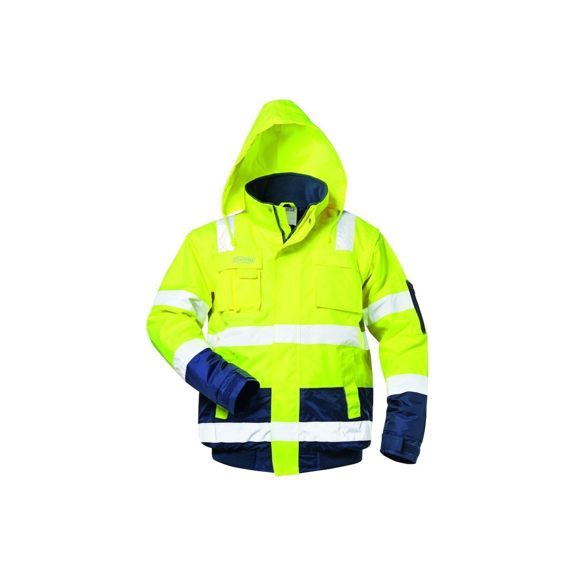 Safestyle Schutzjacke SAFESTYLE Warnpilotenjacke Axel,Gr.XL,gelb/blau