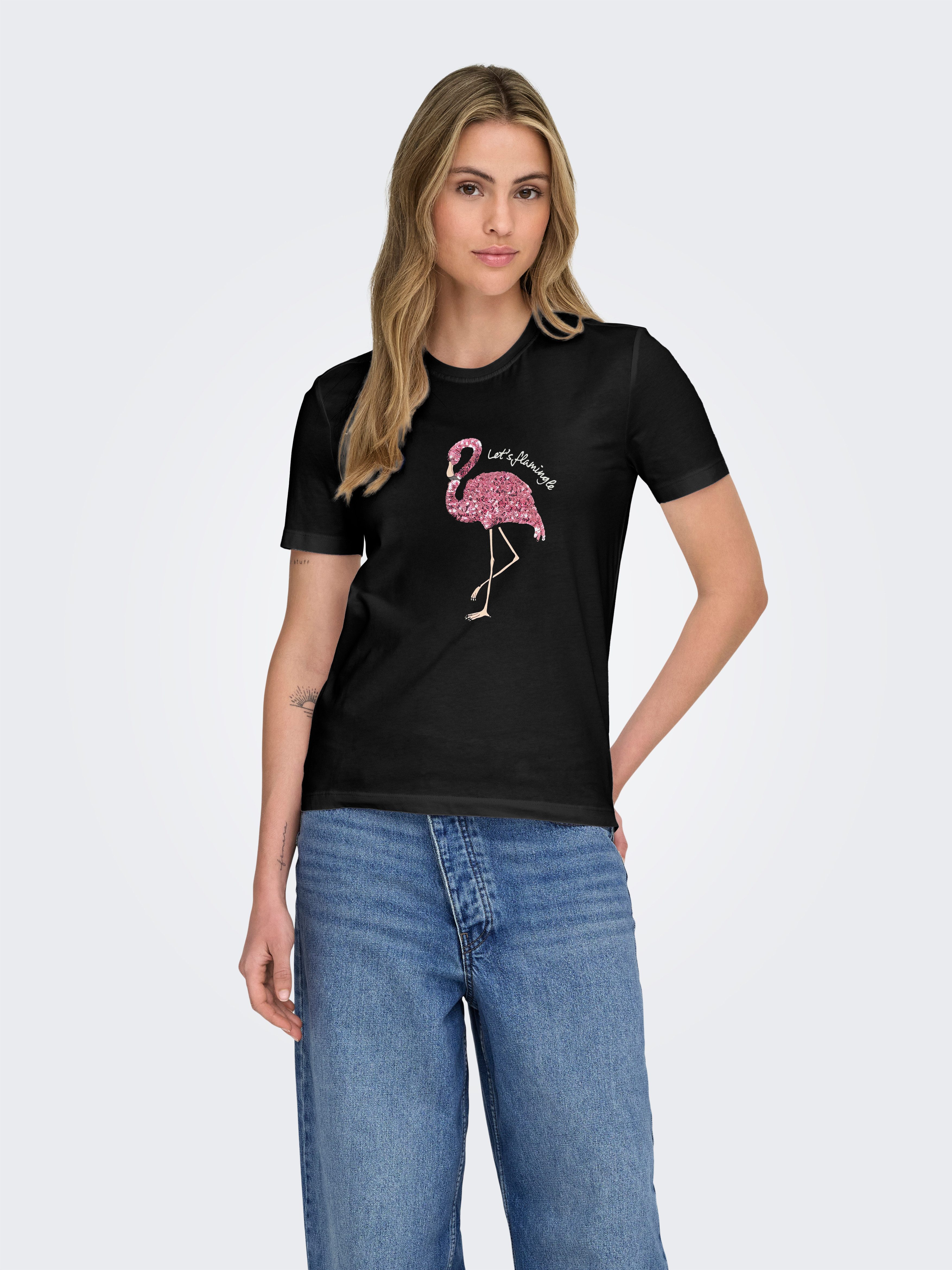 Kurzarmshirt ONLKITA REG S/S PRINT TOP NOOS