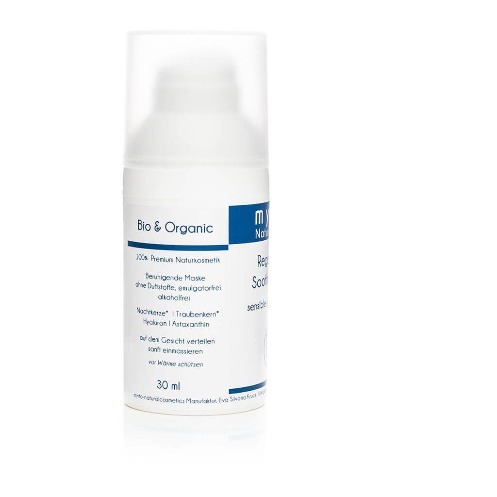 myrto Naturkosmetik Anti-Aging-Creme Regenerate Soothing Mask - beruhigende Gesichtsmaske, Bestbewertung bei Codecheck: 100% EMPFEHLENSWERT (grüner Ring)
