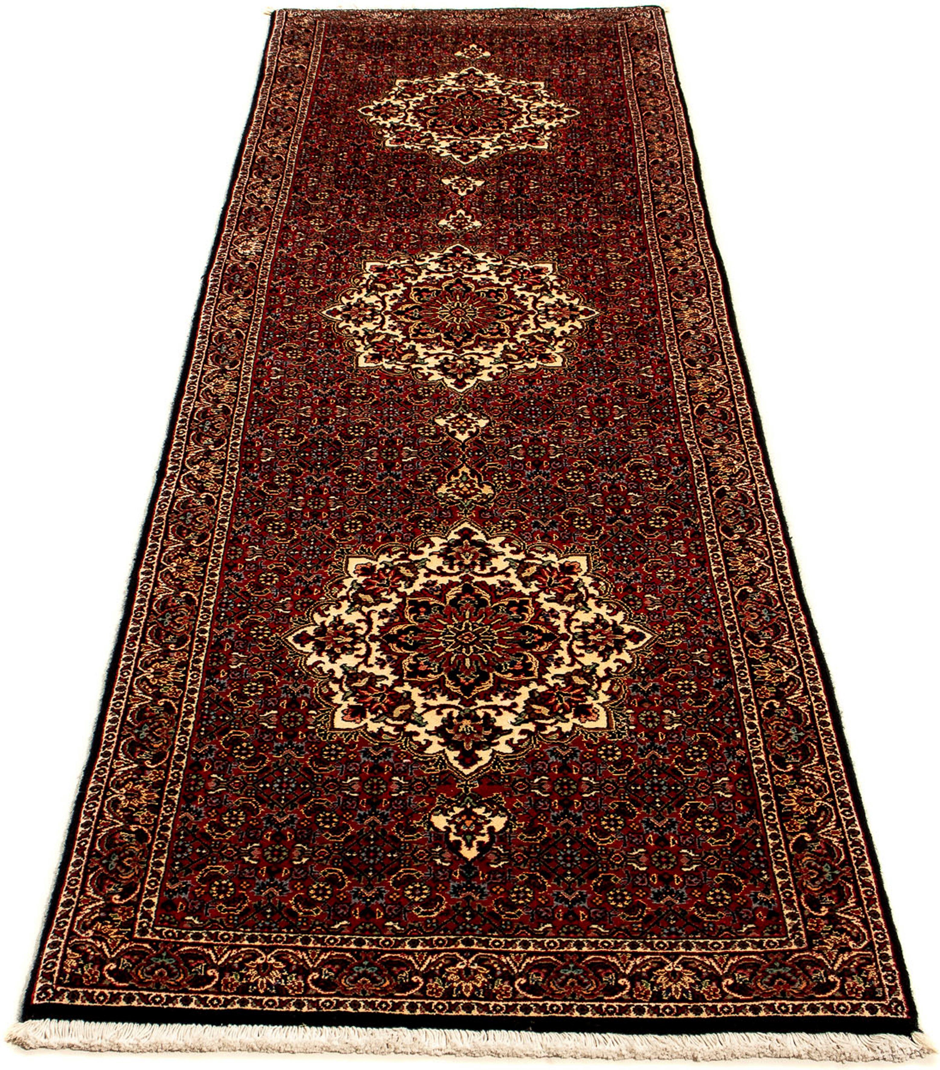 Orientteppich Perser - Bidjar - 270 x 72 cm - mehrfarbig, morgenland, rechteckig, Höhe: 15 mm, Wohnzimmer, Handgeknüpft, Einzelstück mit Zertifikat
