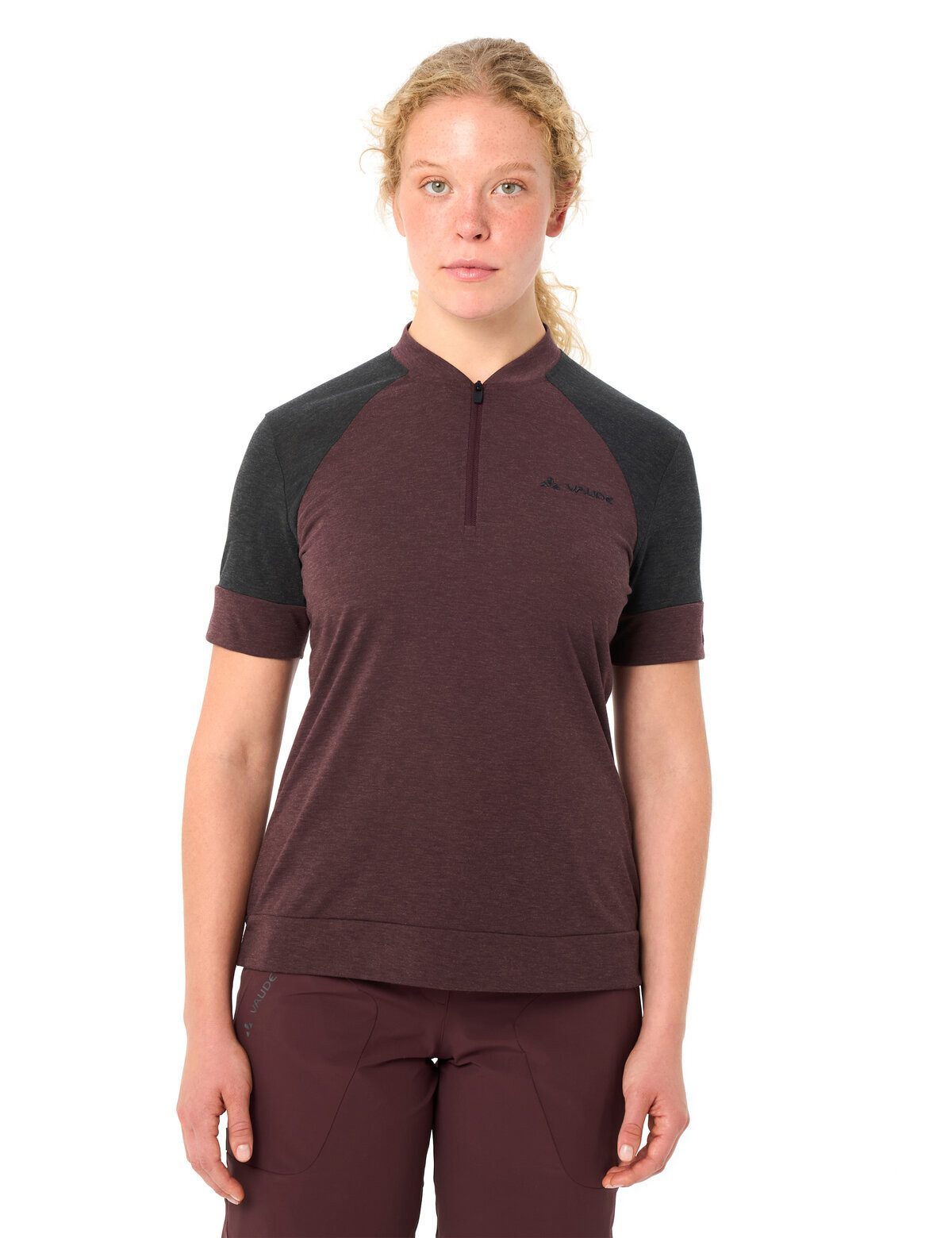 VAUDE T-Shirt Women's Altissimo Q-Zip Shirt (1-tlg) atmungsaktives und schnelltrocknendes Radshirt